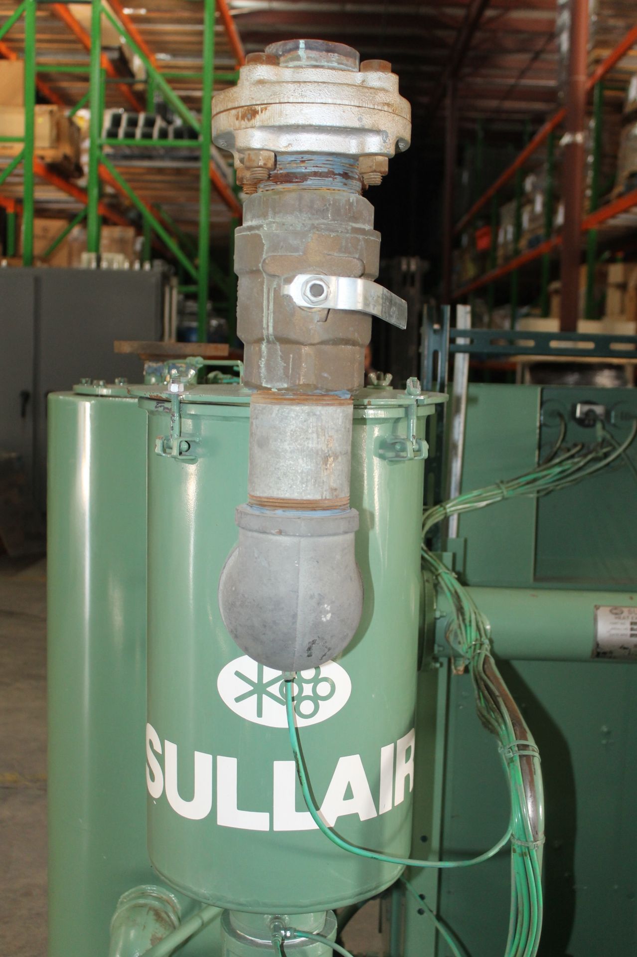 40 HP SULLAIR ROTARY SCREW VACUUM SYSTEM VS-16, MODEL: RSVS16-40W-WC , 40 HP VACUUM PUMP,  RATED/MAX - Image 4 of 12