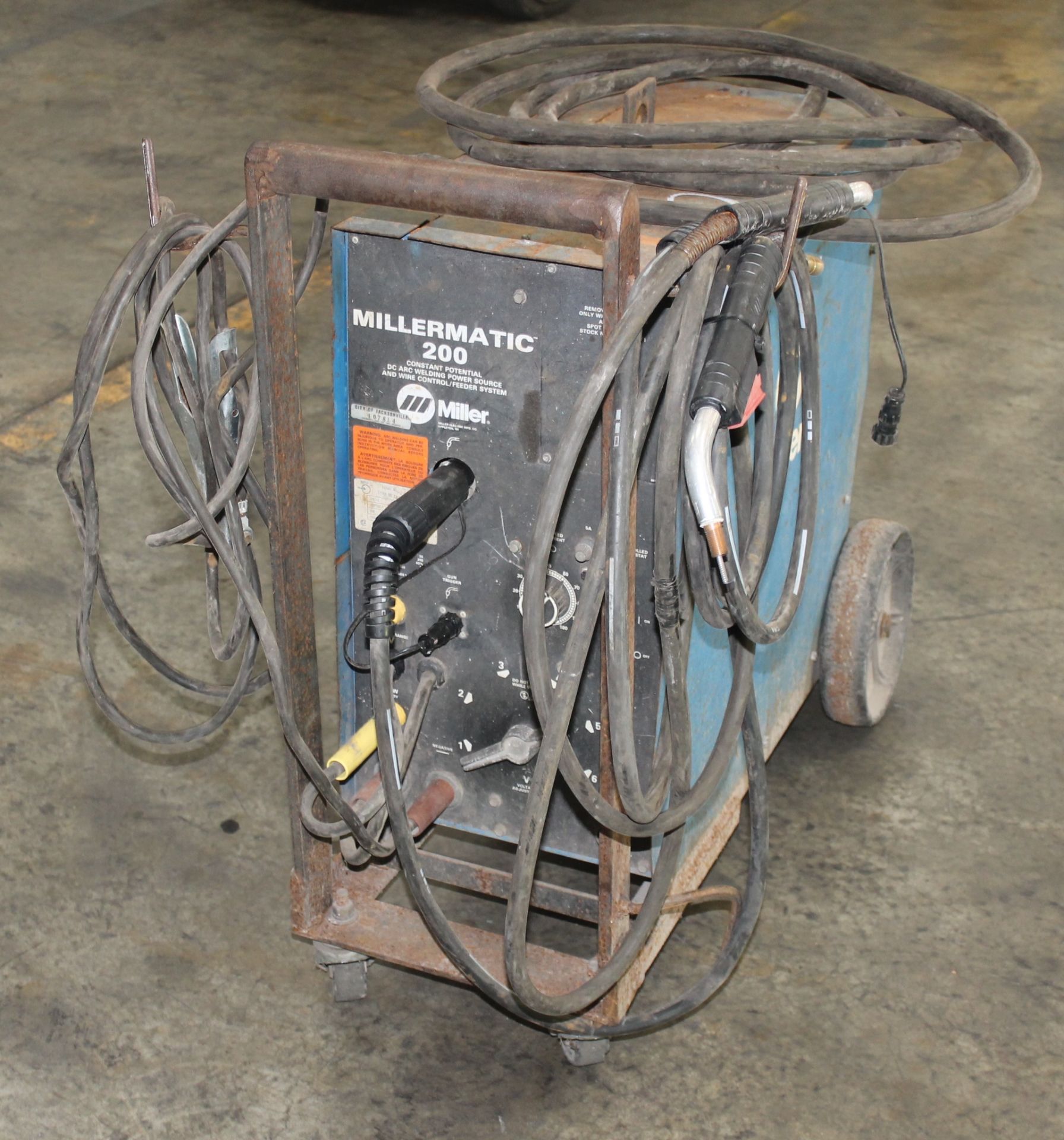MILLER MILLERMATIC 200 CONSTANT POTENTIAL DC ARC WELDER, VOLTS: 200/230, AMPS: 46/40, KW: 8.3, 1 PH, - Image 7 of 7