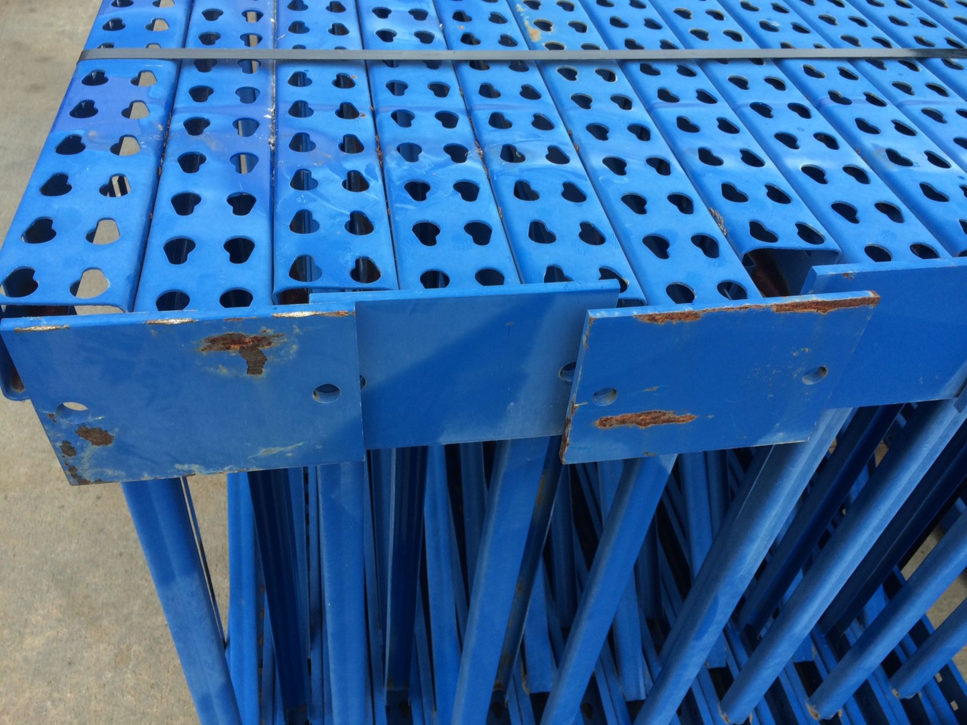 264"H X 42"D X 144"L TEARDROP PALLET RACKS (10 BAYS WITH 4 BEAM LEVEL), - Image 5 of 5