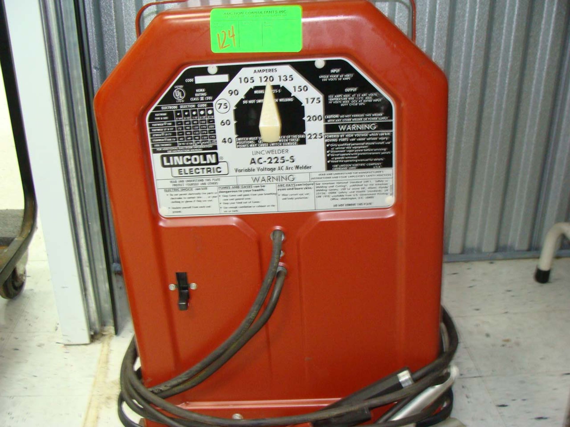 Lincoln Electric AC225S AC Arch Welder