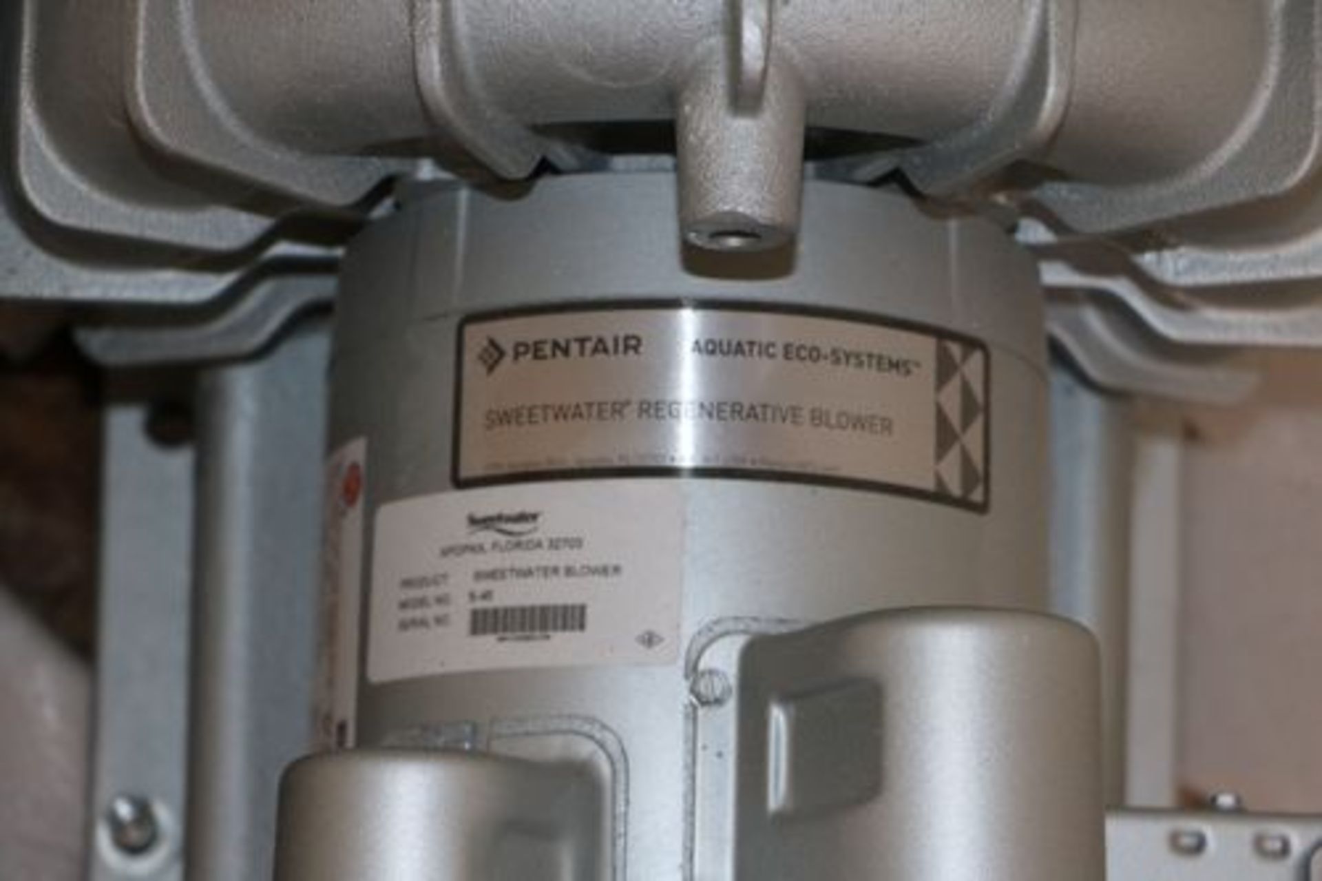 ONE ONLY Pentair Aquatic Eco-Systems Sweetwater Regenerative Blower Model S-45, 1 HP - Image 2 of 6