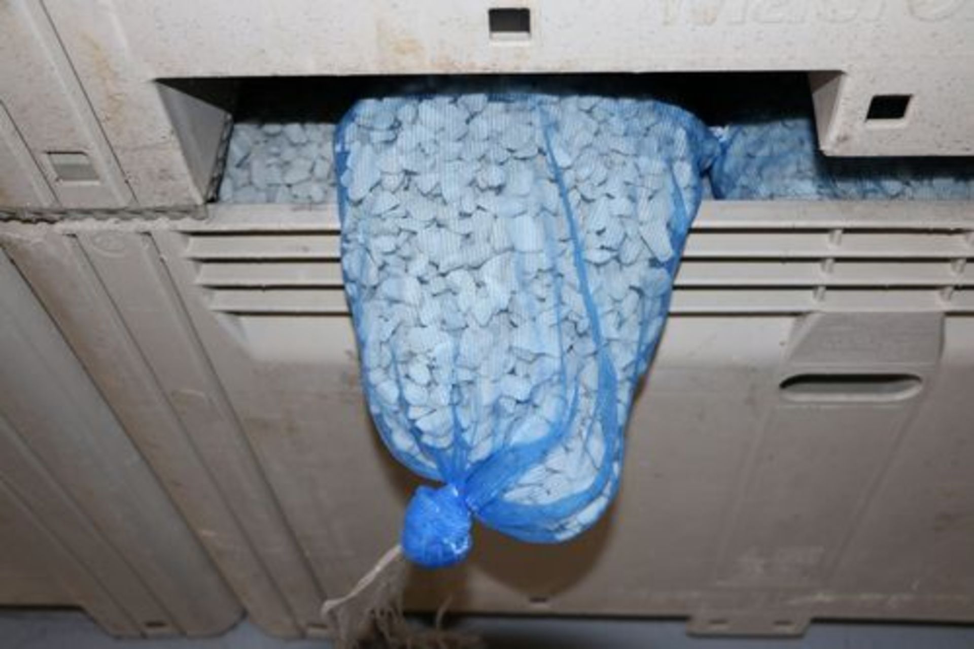 11 Storage Bins filled with White Porous Biologic Filter Media in Mesh Bags. - Image 3 of 3