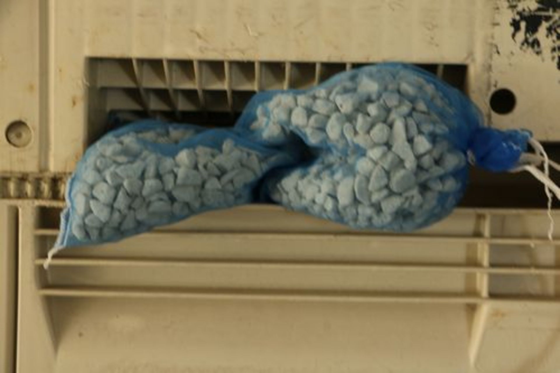 11 Storage Bins filled with White Porous Biologic Filter Media in Mesh Bags. - Image 2 of 3