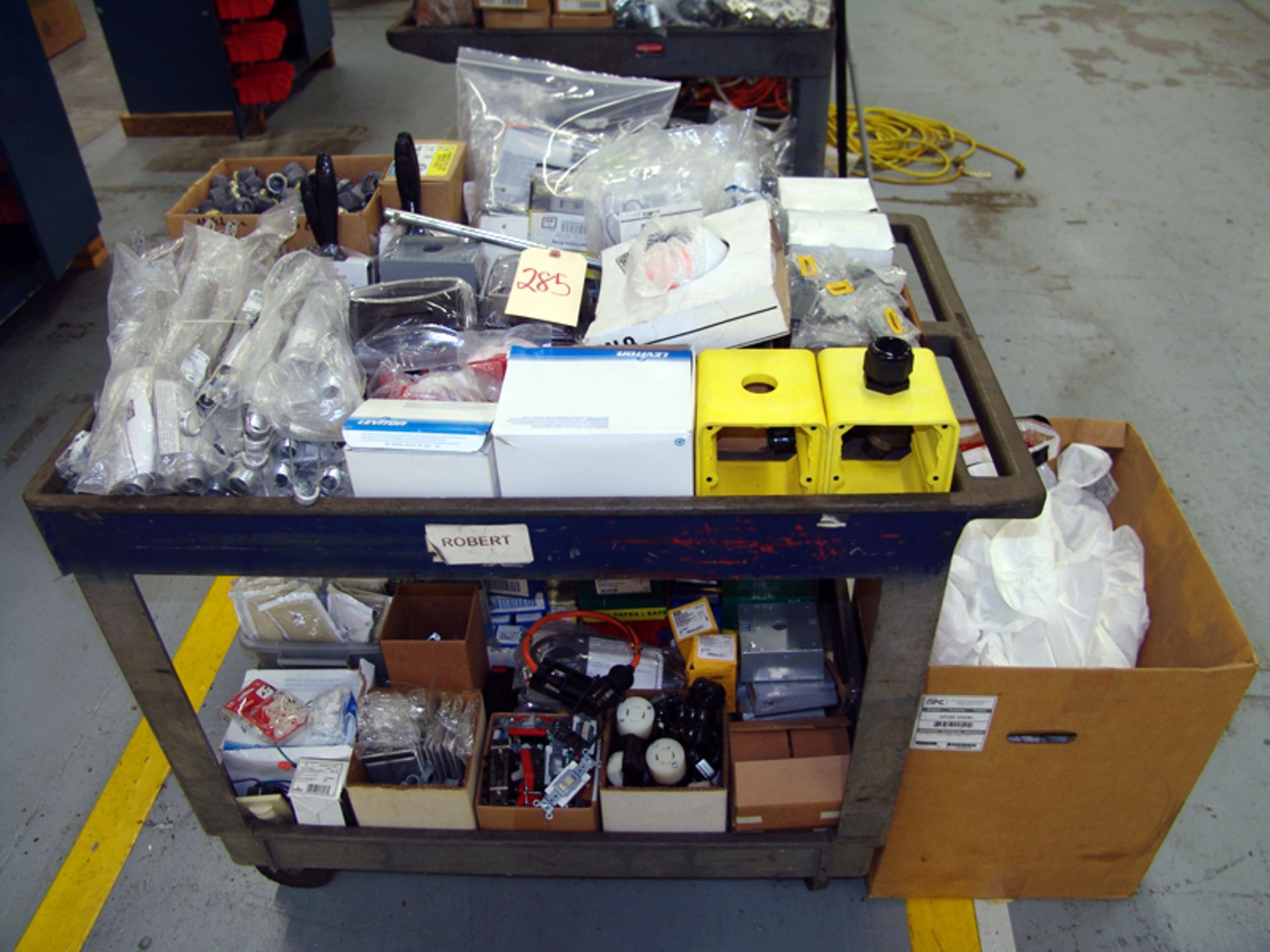 Electrical Supplies and Heavy Duty Utility Cart - Image 2 of 5