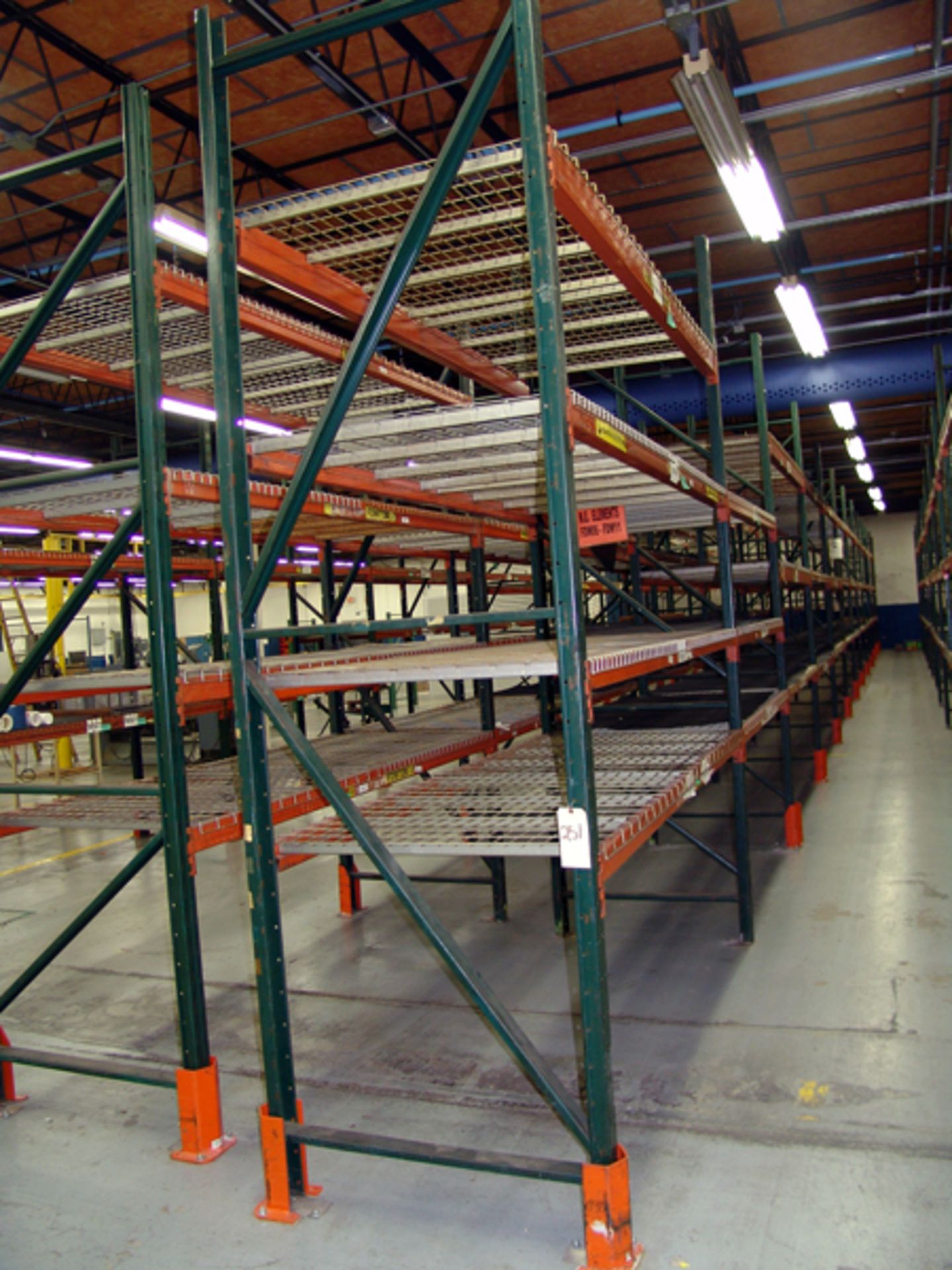 (24) Sections Pallet Racking: (26) Uprights @ 42" x 144", (144) Crossbars @ 108" w/Wire Decking - Image 2 of 3