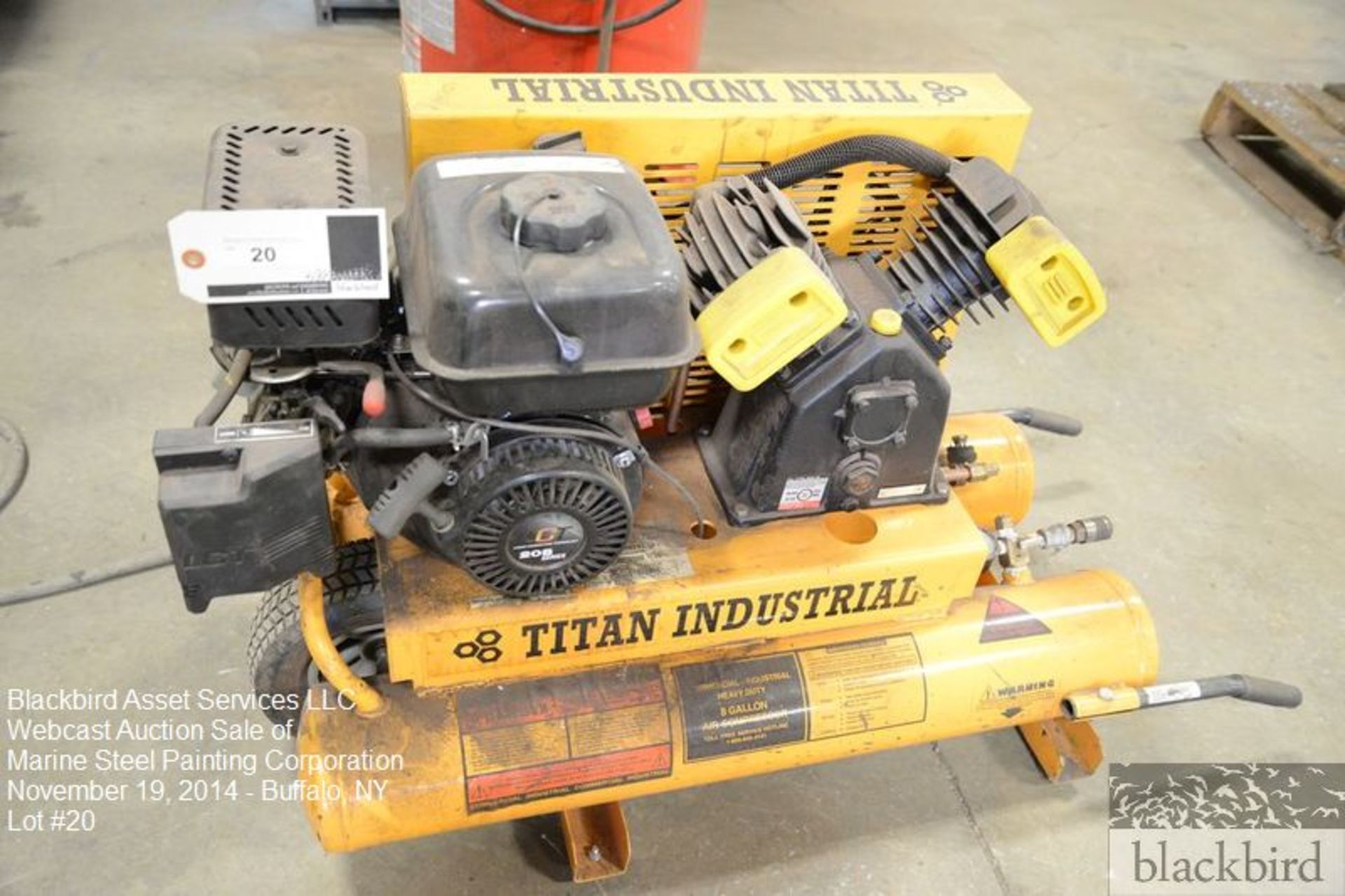 Titan Industrial 8 gallon air compressor