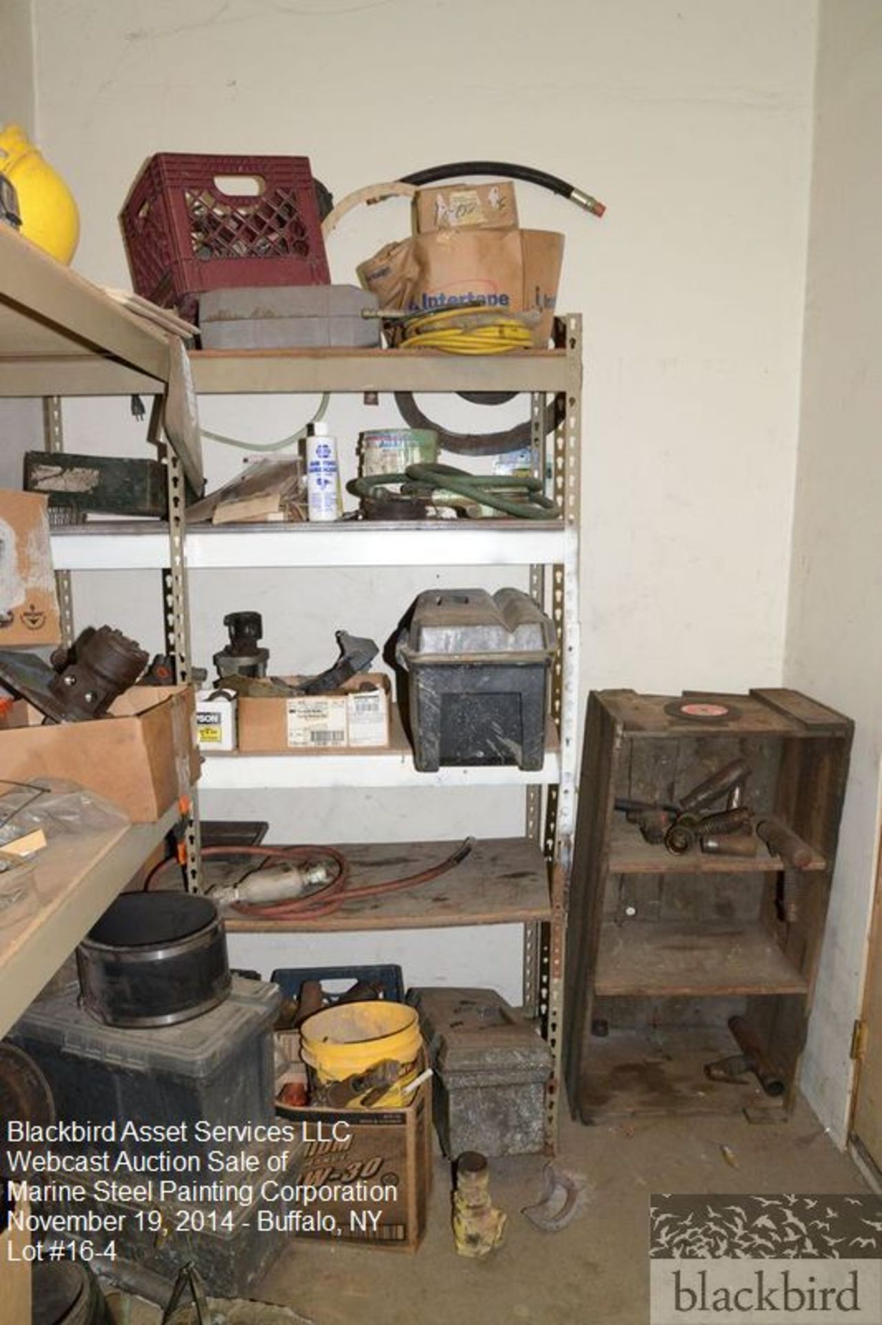 Lot- Contents of room- shelves and contents of staple guns, staple… - Image 5 of 5