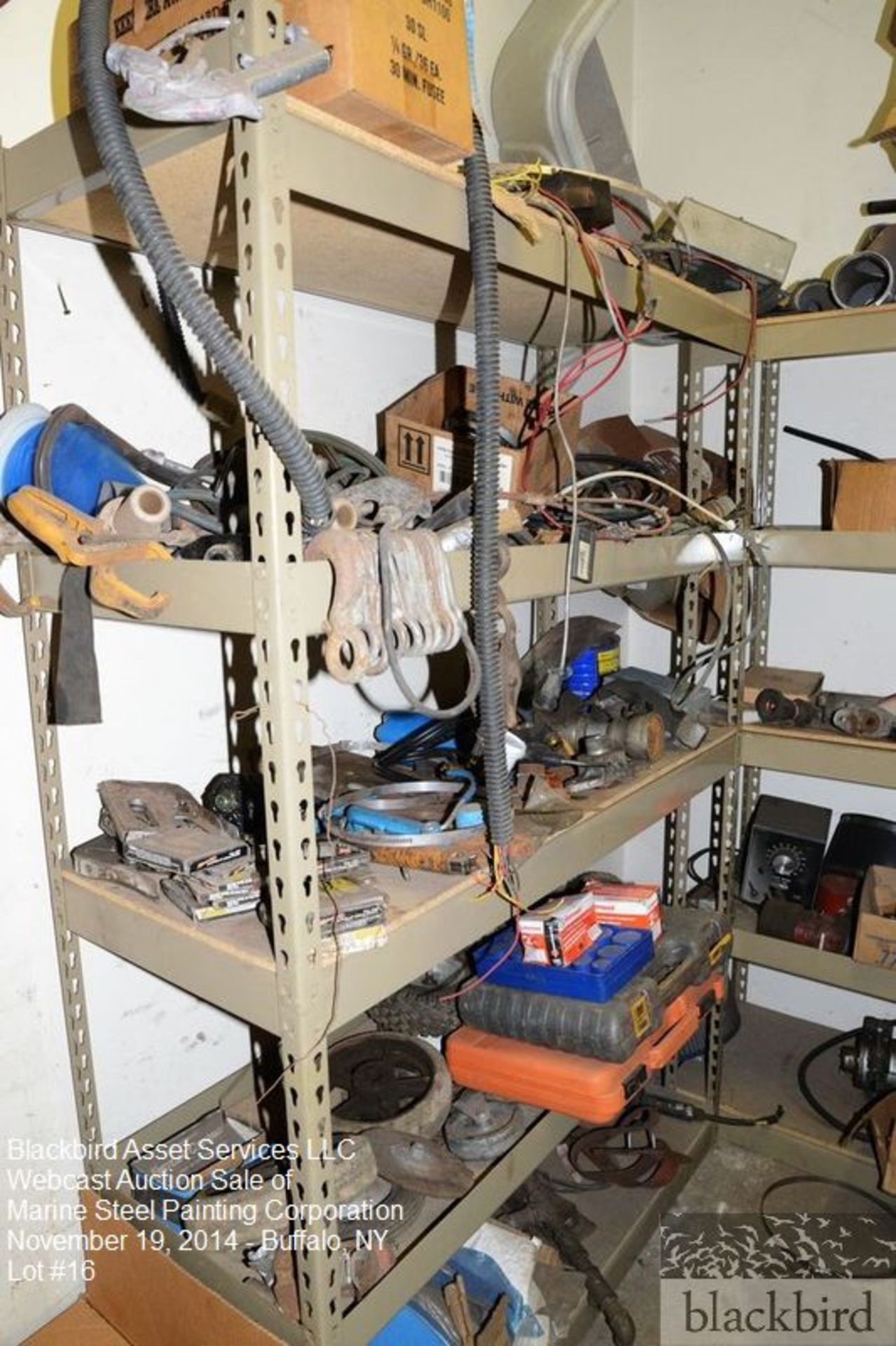 Lot- Contents of room- shelves and contents of staple guns, staple…