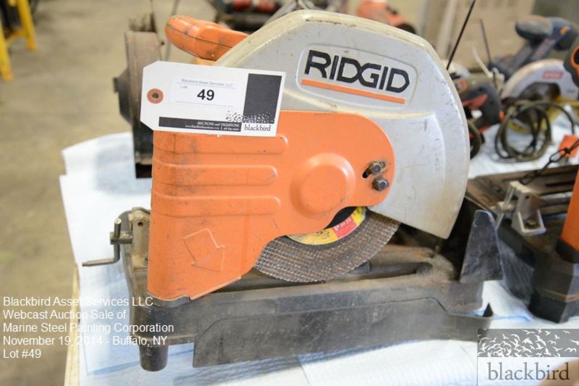 120V  ","Ridgid 14" abrasive chop saw, 120V