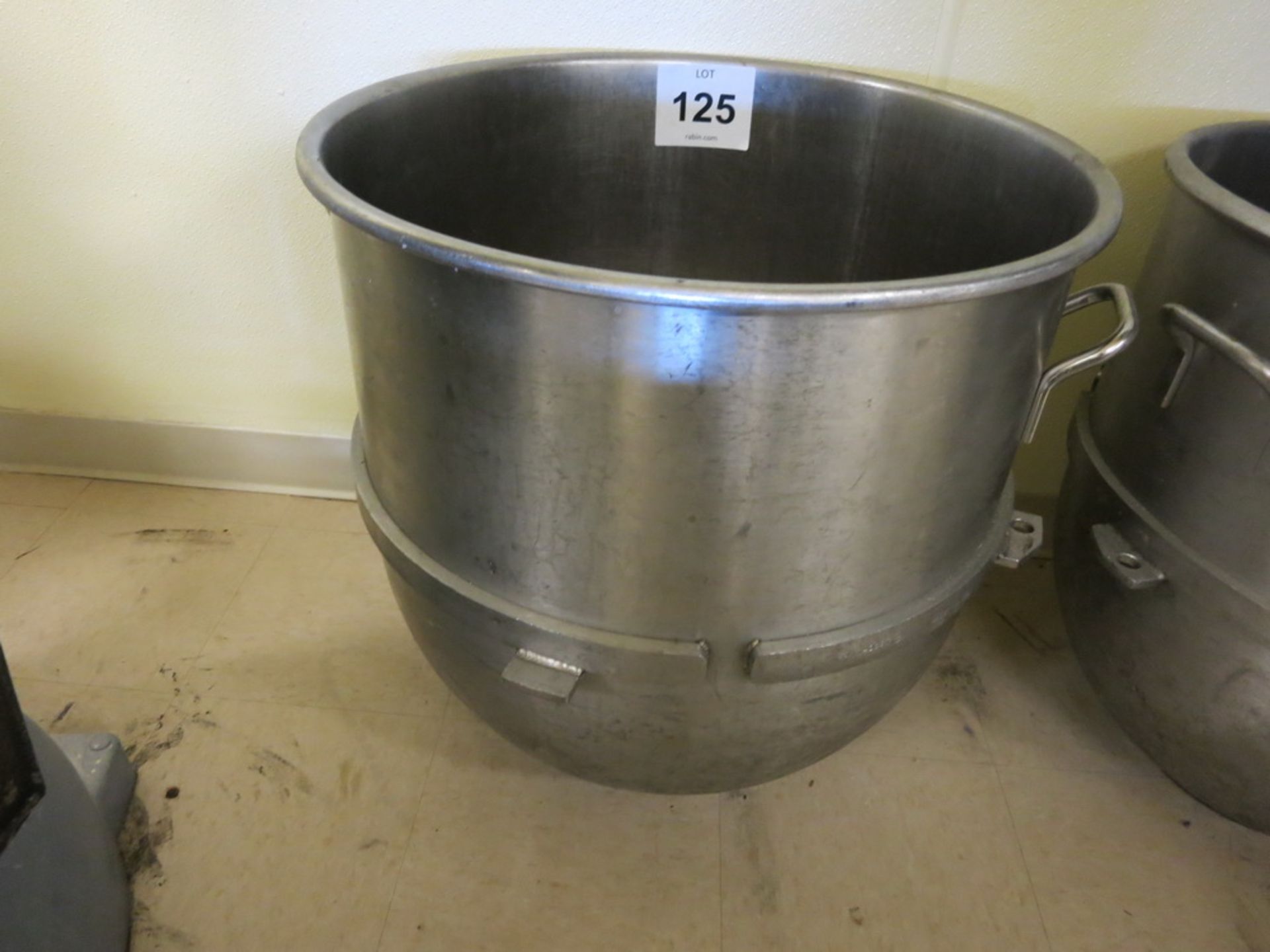 Mixing bowl, stainless, 140 qt. cap.