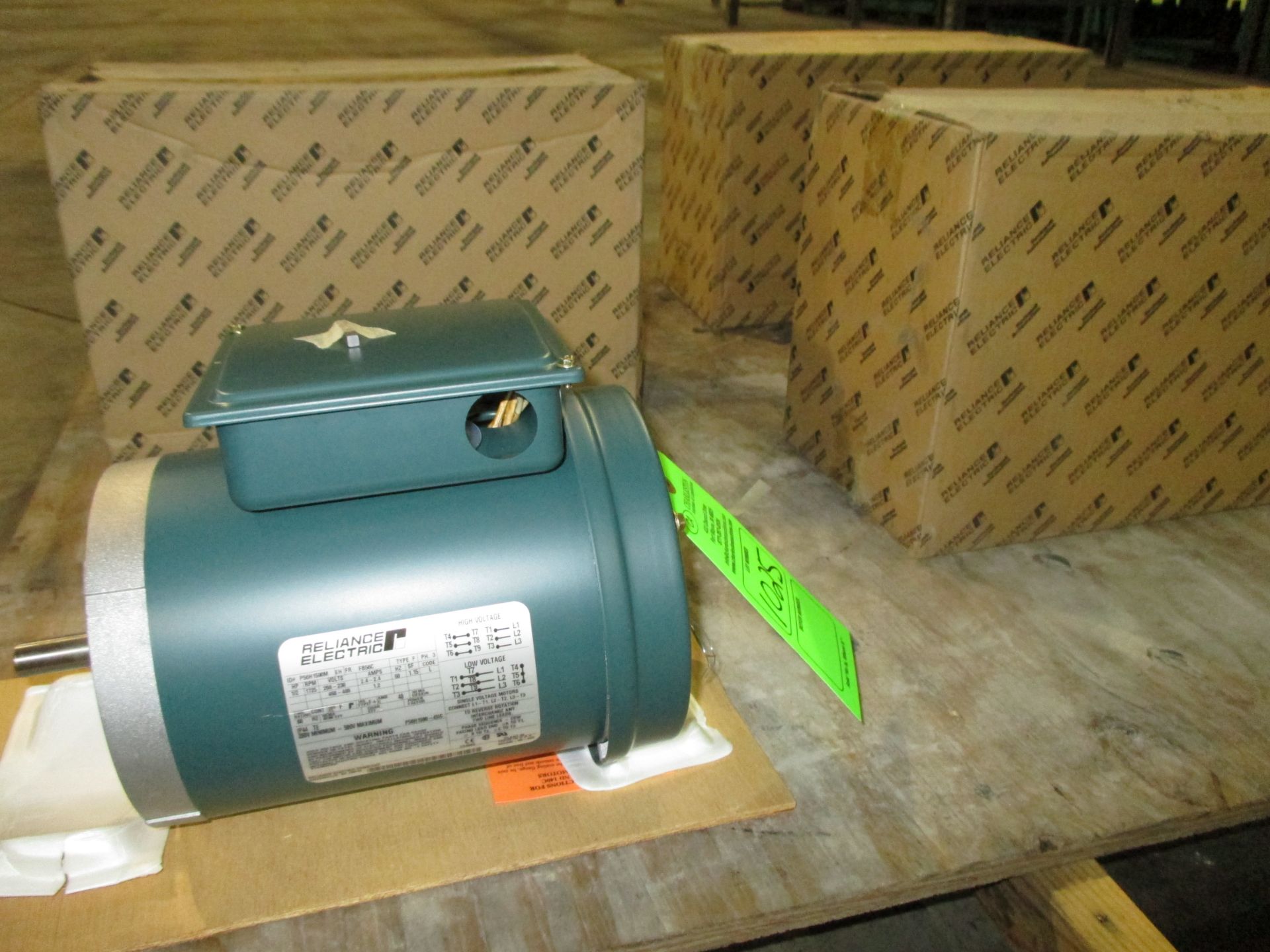 (4) RELIANCE ELECTRIC; MOD# P56H1590M; 1/2HP; 60HZ/ 1725RPM; 1PHASE (EQUIPMENT LOCATED AT 1575 W