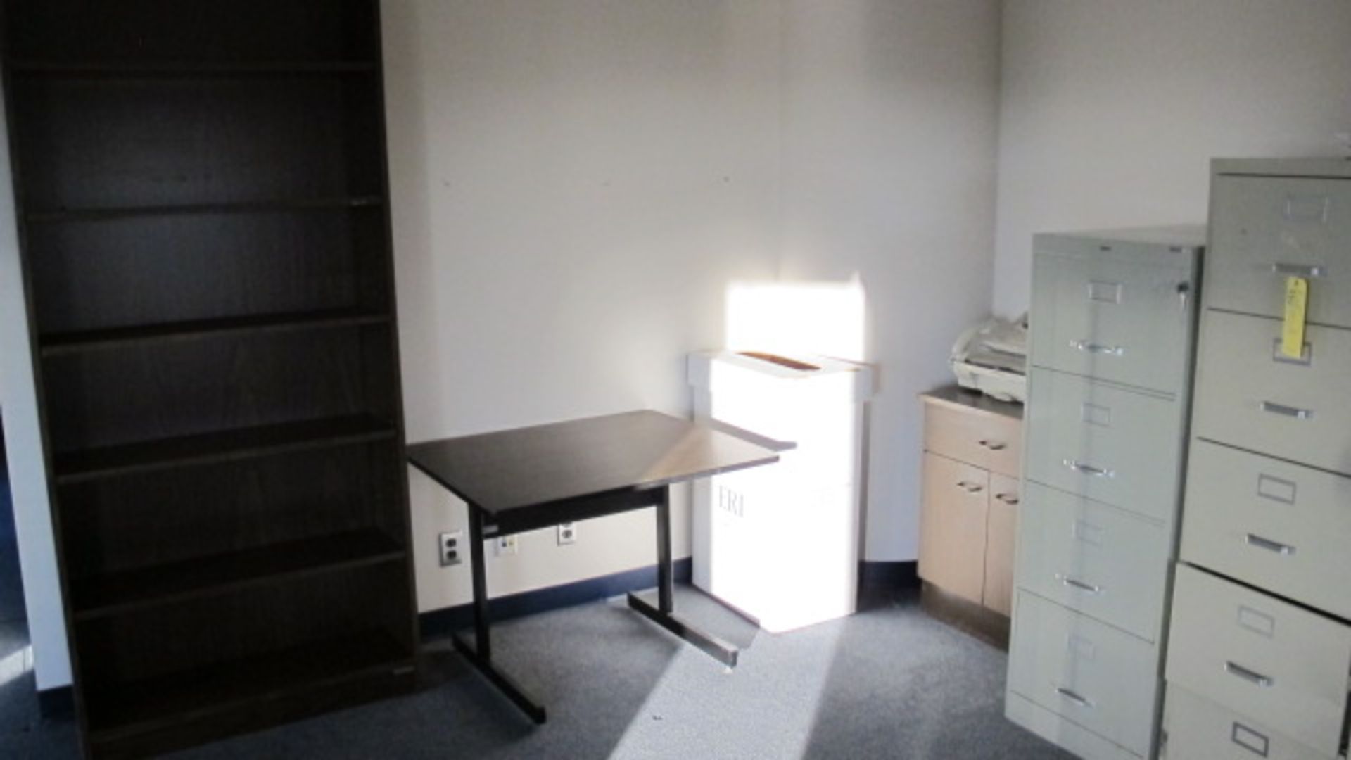 (2) FILE CABINETS; TABLE; BOOK SHELF; CABINET  (BUILDING 1; FLOOR 12) - Image 2 of 2