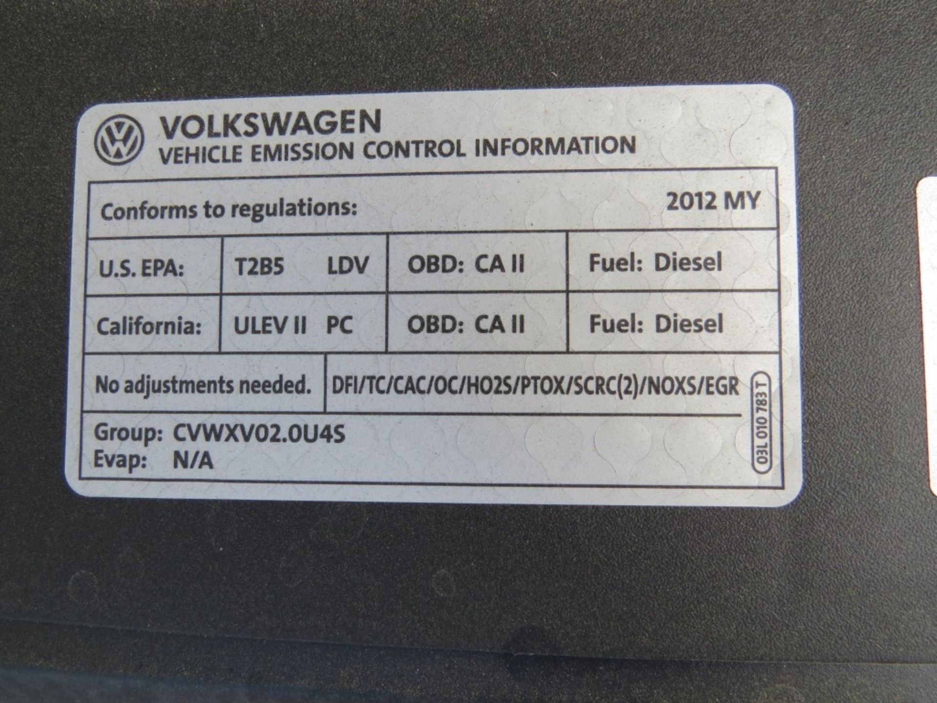 2012 VW Passat TDI Diesel - VIN- 1VWBN7A30CC096904 - Image 9 of 47