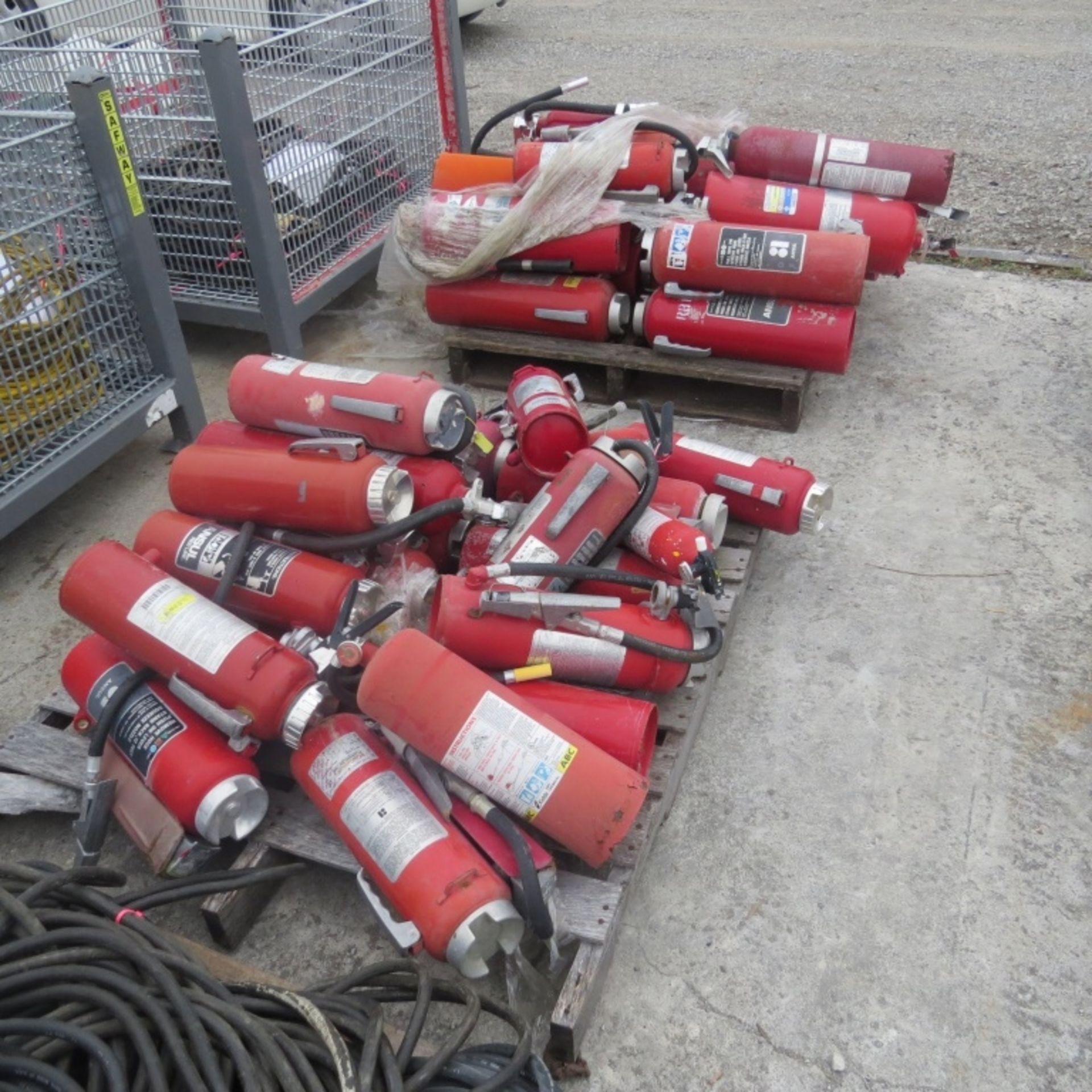 Approx (qty. 40) Empty Fire Extingwishers