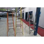 Lot of 3 ladders 6-8ft