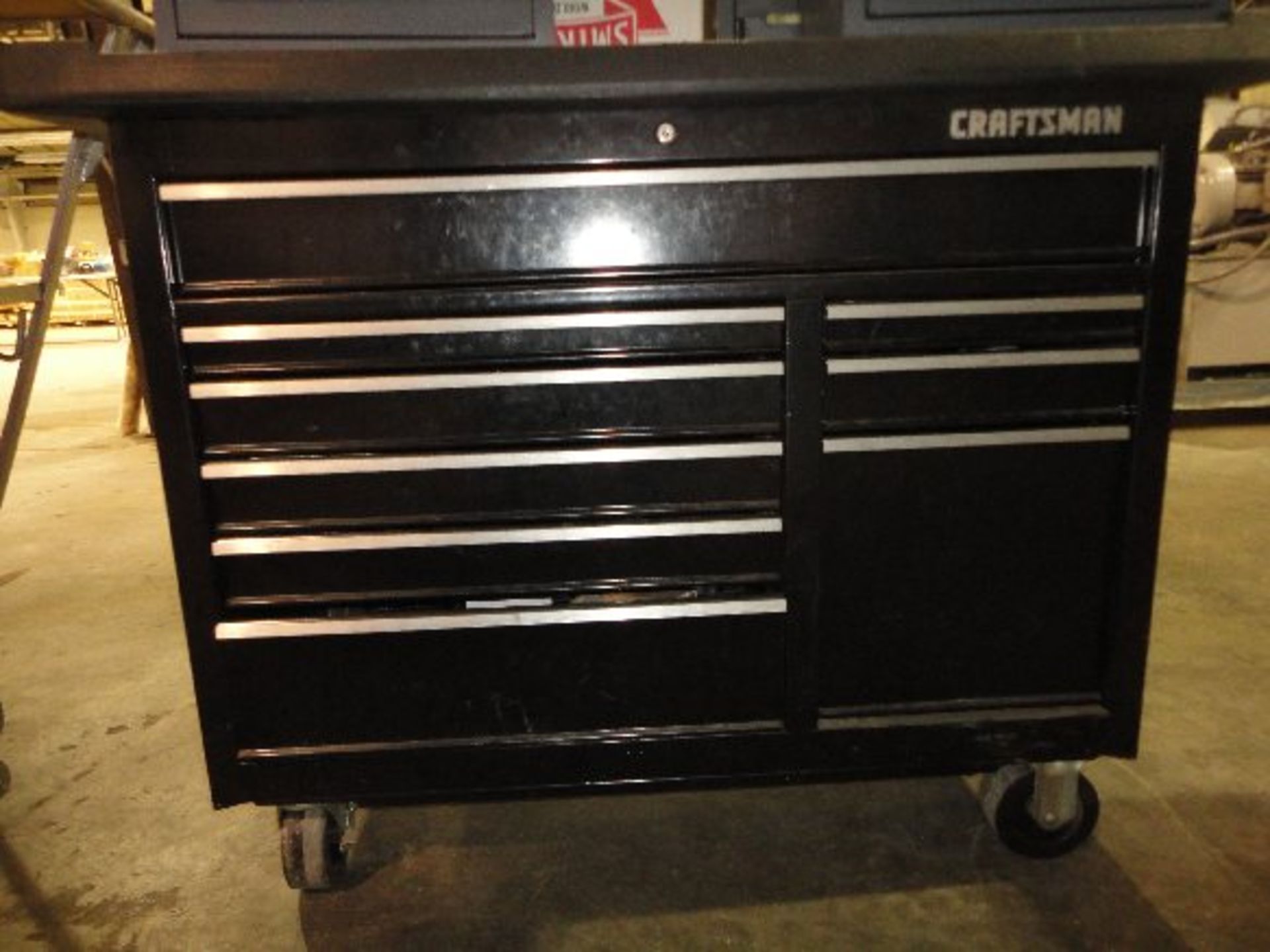 CRAFTSMAN 9-DRAWER TOOL BOX ON CASTERS
