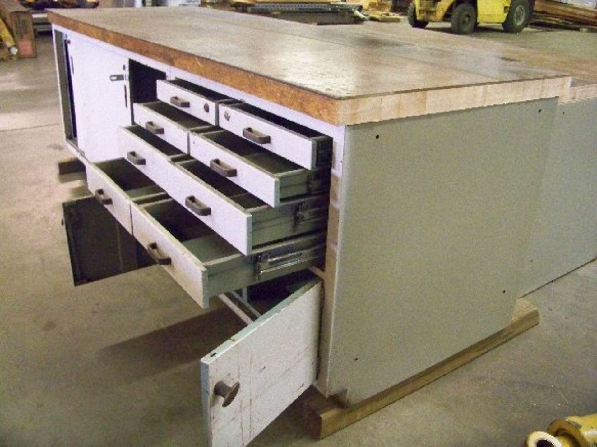 HEAVY DUTY WORK CABINET/TABLE 67 1/2" X 35 1/2" X 35 - Image 5 of 7