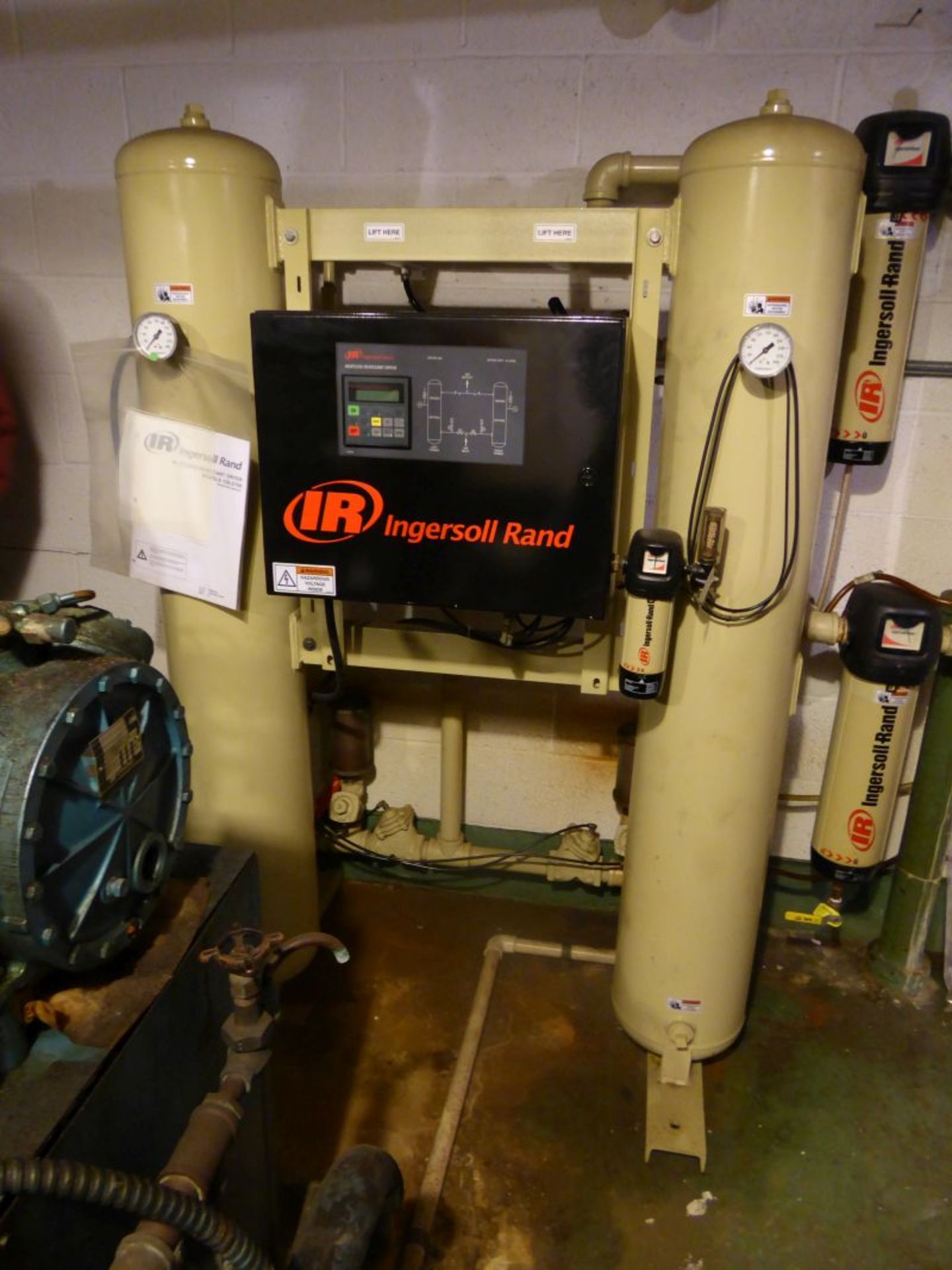 2007 Ingersoll Rand Refrigerated Air Dryer, Model: ML2001HOOAH, S/N: 283595-2, with (2) Ingersoll