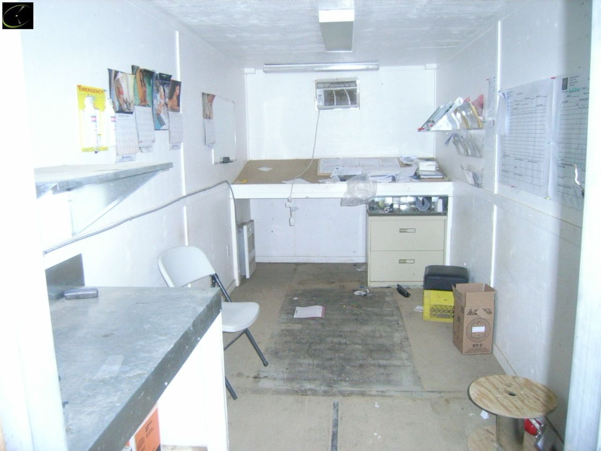 SEA CAN 40 Ft. Converted To Office & Work Area, Unit Is Wired Heated, A/C, 110/240 Plug Ins. - Image 4 of 7