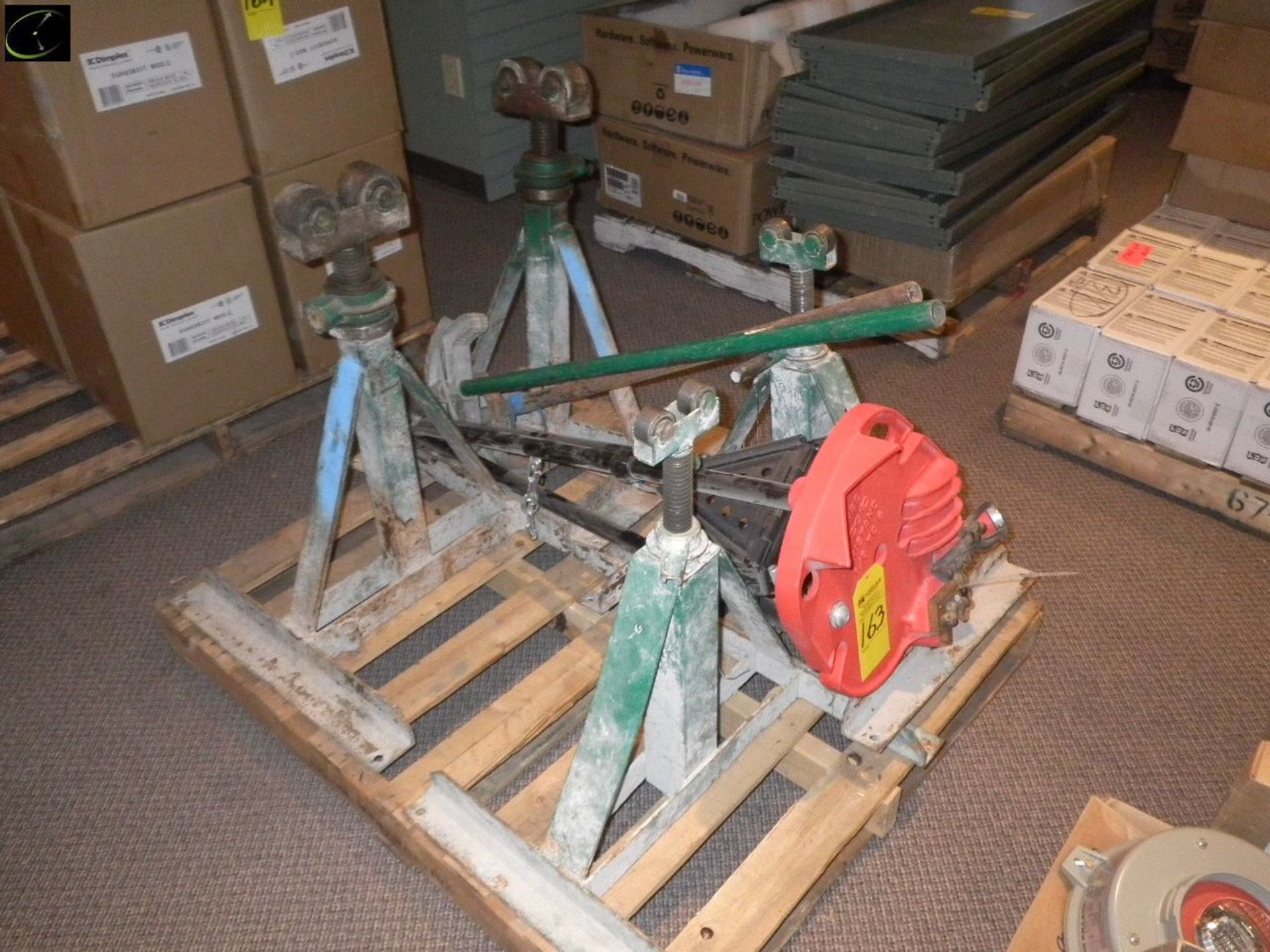 FOUR Pipe Roller Stands, RIGID Pipe Stand, TWO Pipe Benders.