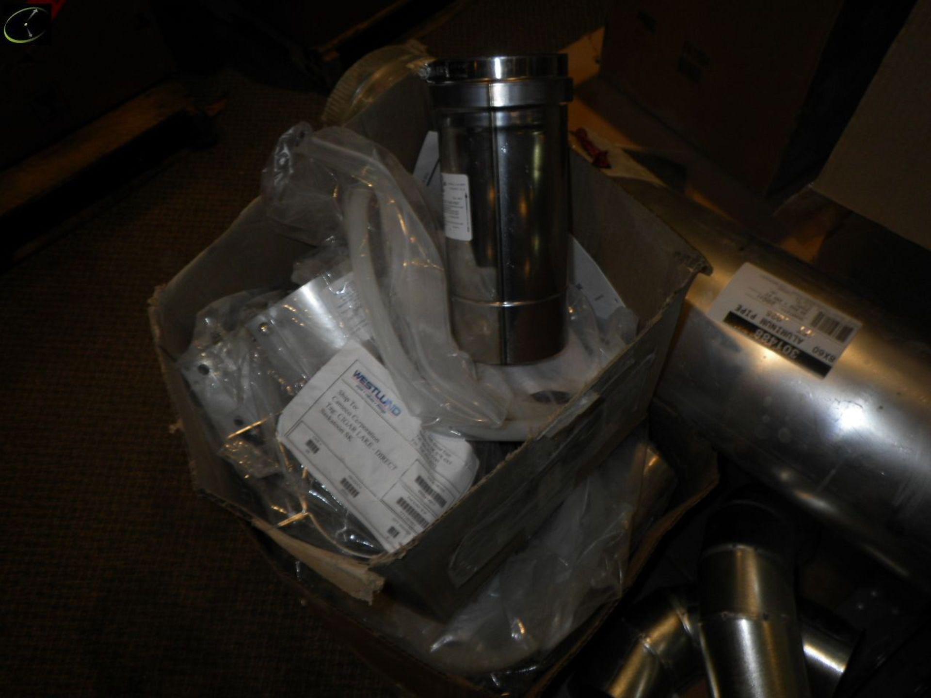 Pallet Of Misc. Furnace Ducting, Large Filter & TWO Semi Break Shoes. - Image 3 of 7