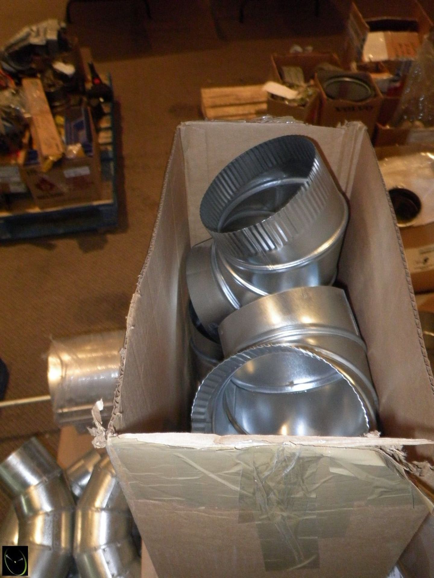 Pallet Of Misc. Furnace Ducting, Large Filter & TWO Semi Break Shoes. - Image 7 of 7