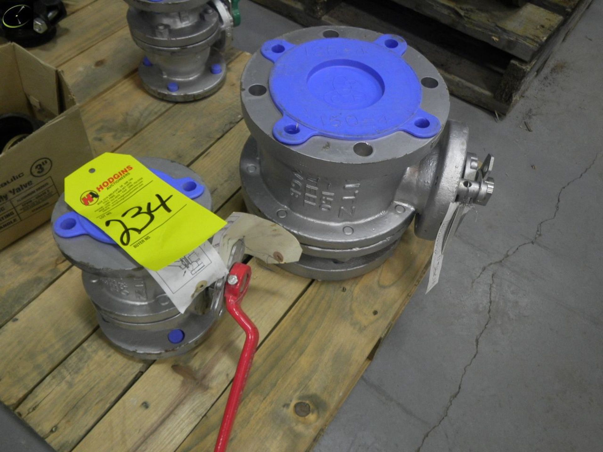 Pallet w/ Misc. Valves To Include TWO 3'' Butterfly Valves, TWO 2'' Ball Valves, ONE 4'' Ball - Image 2 of 4