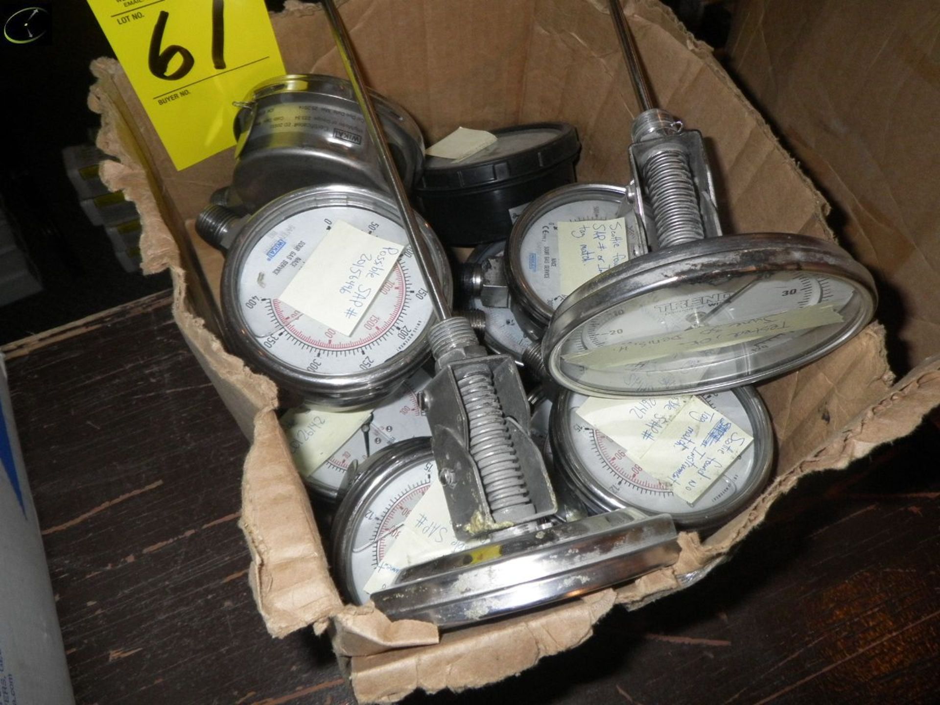TWO Boxes Of Misc. Liquid Filled Pressure Gauges. - Image 2 of 3