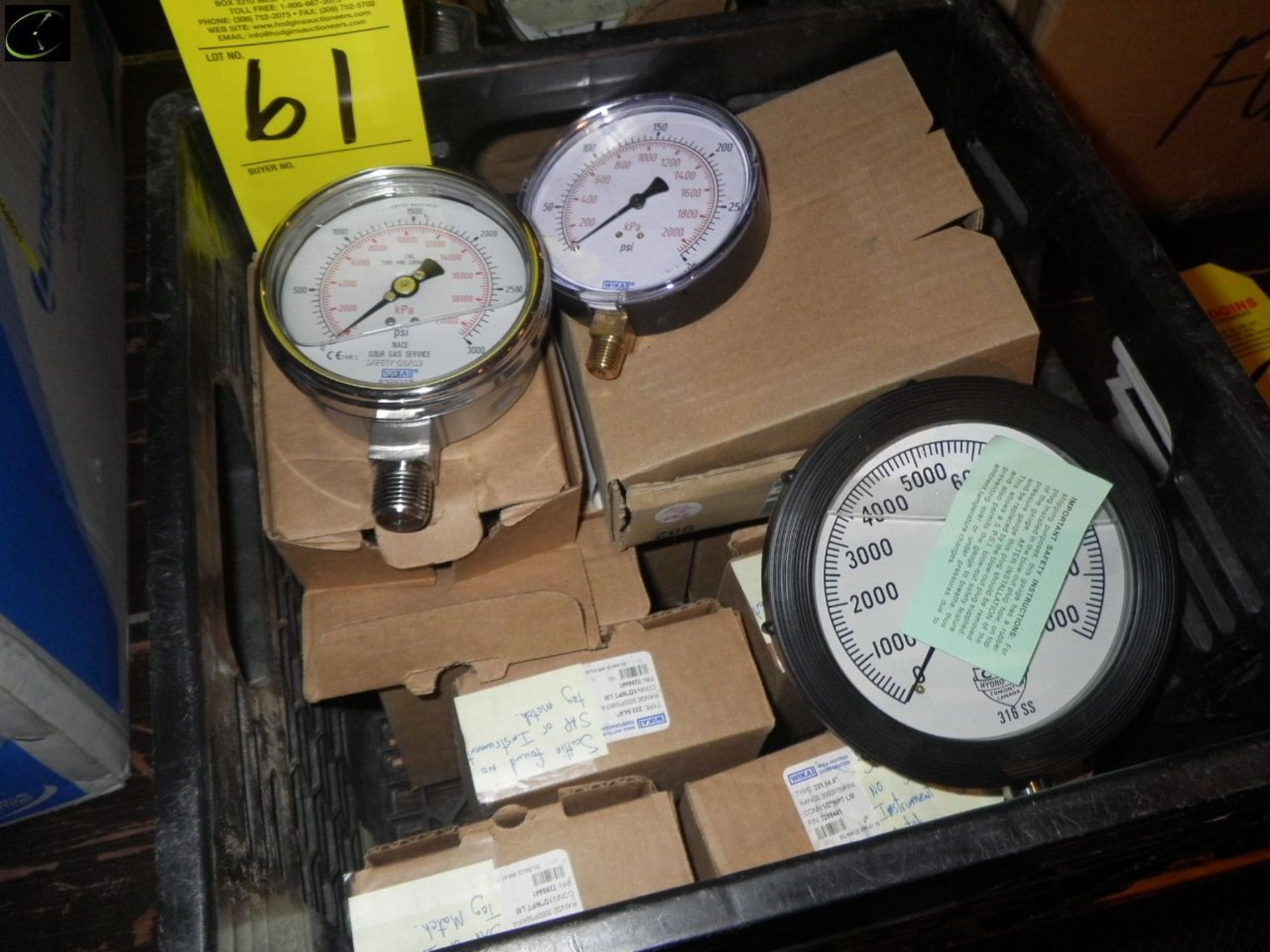 TWO Boxes Of Misc. Liquid Filled Pressure Gauges. - Image 3 of 3