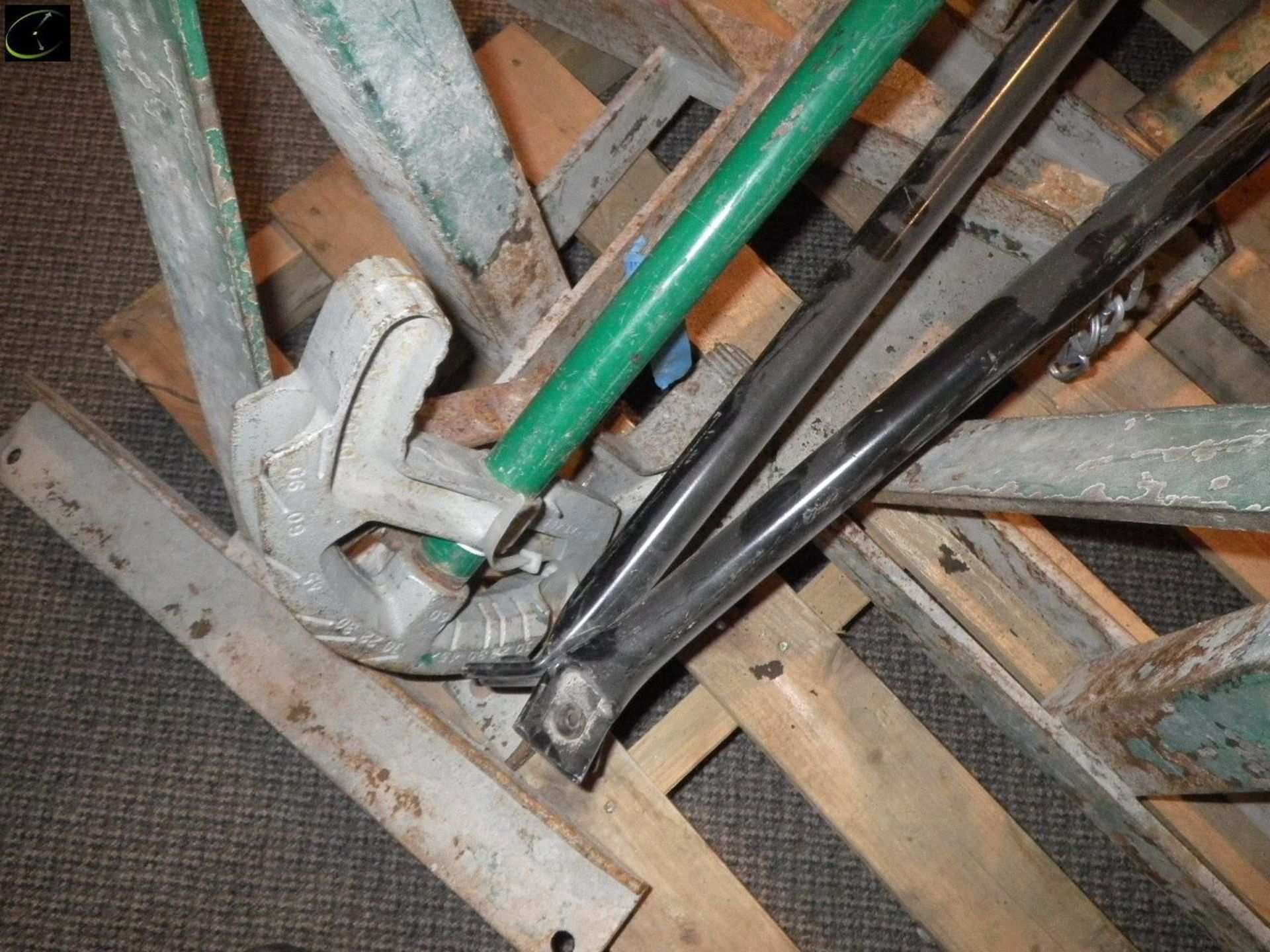 FOUR Pipe Roller Stands, RIGID Pipe Stand, TWO Pipe Benders. - Image 3 of 4