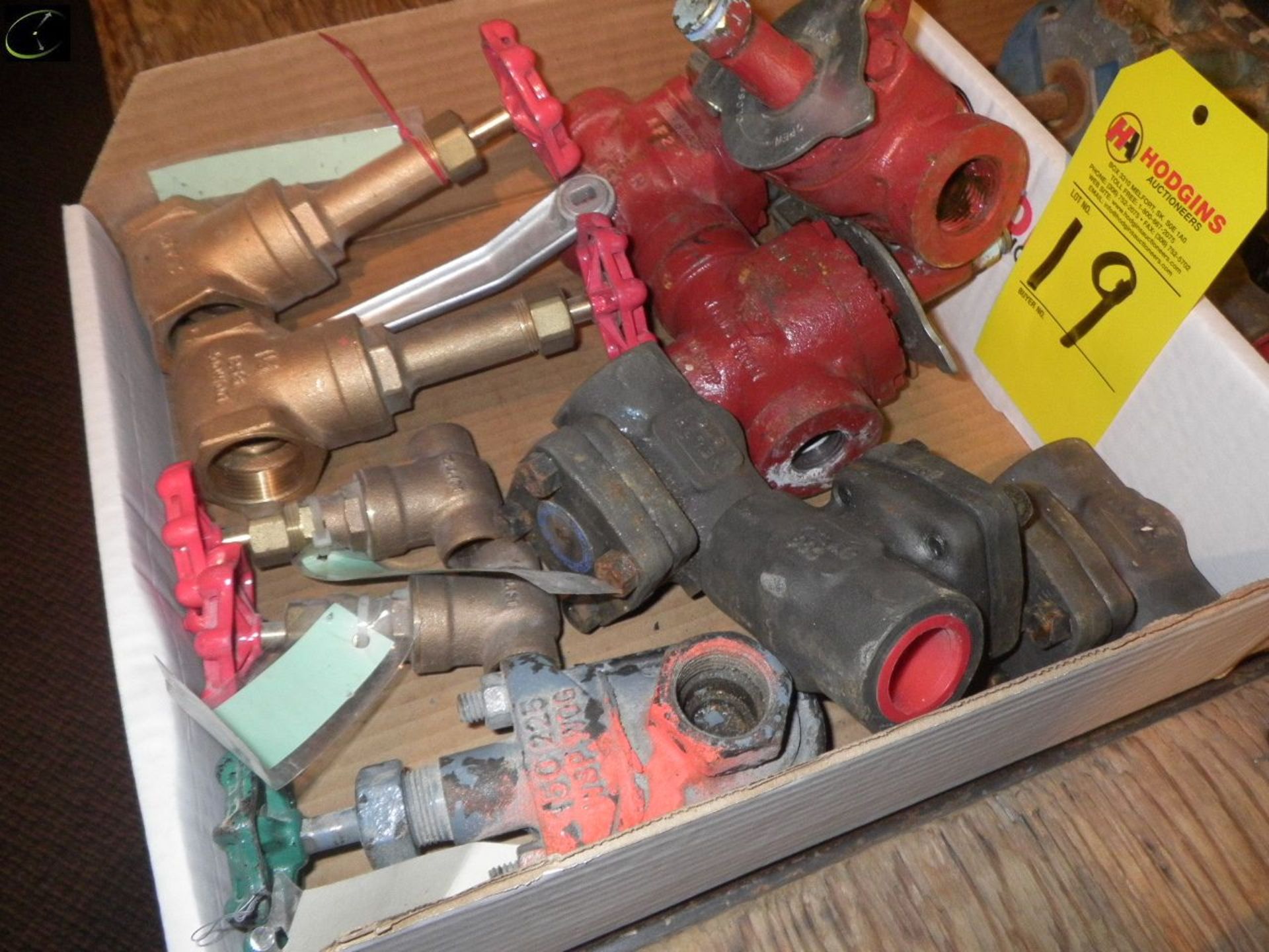 Box Of Misc. Assorted Valves, Some Brass, Some Cast. - Image 2 of 2