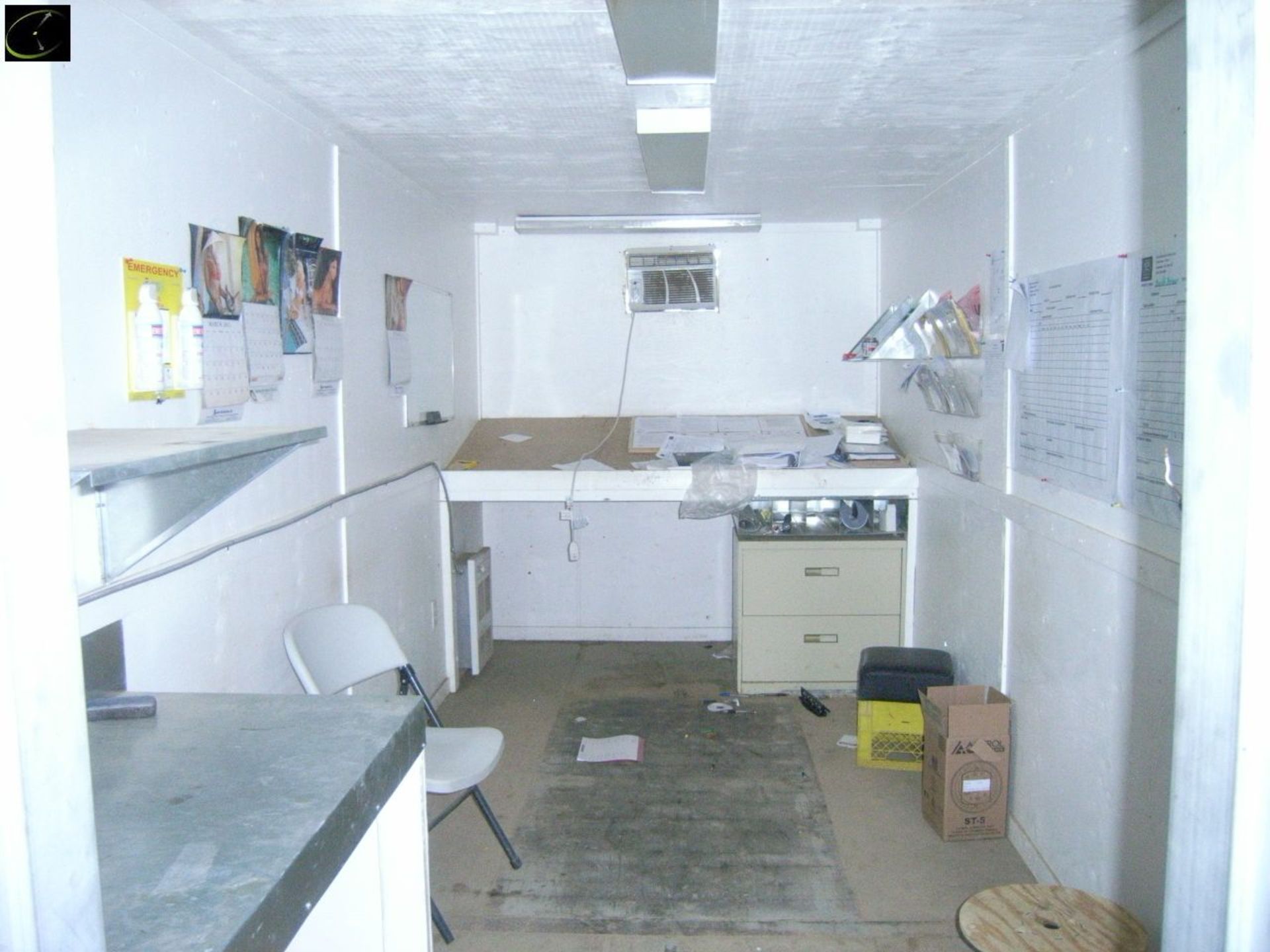 SEA CAN 40 Ft. Converted To Office & Work Area, Unit Is Wired Heated, A/C, 110/240 Plug Ins. - Image 5 of 7