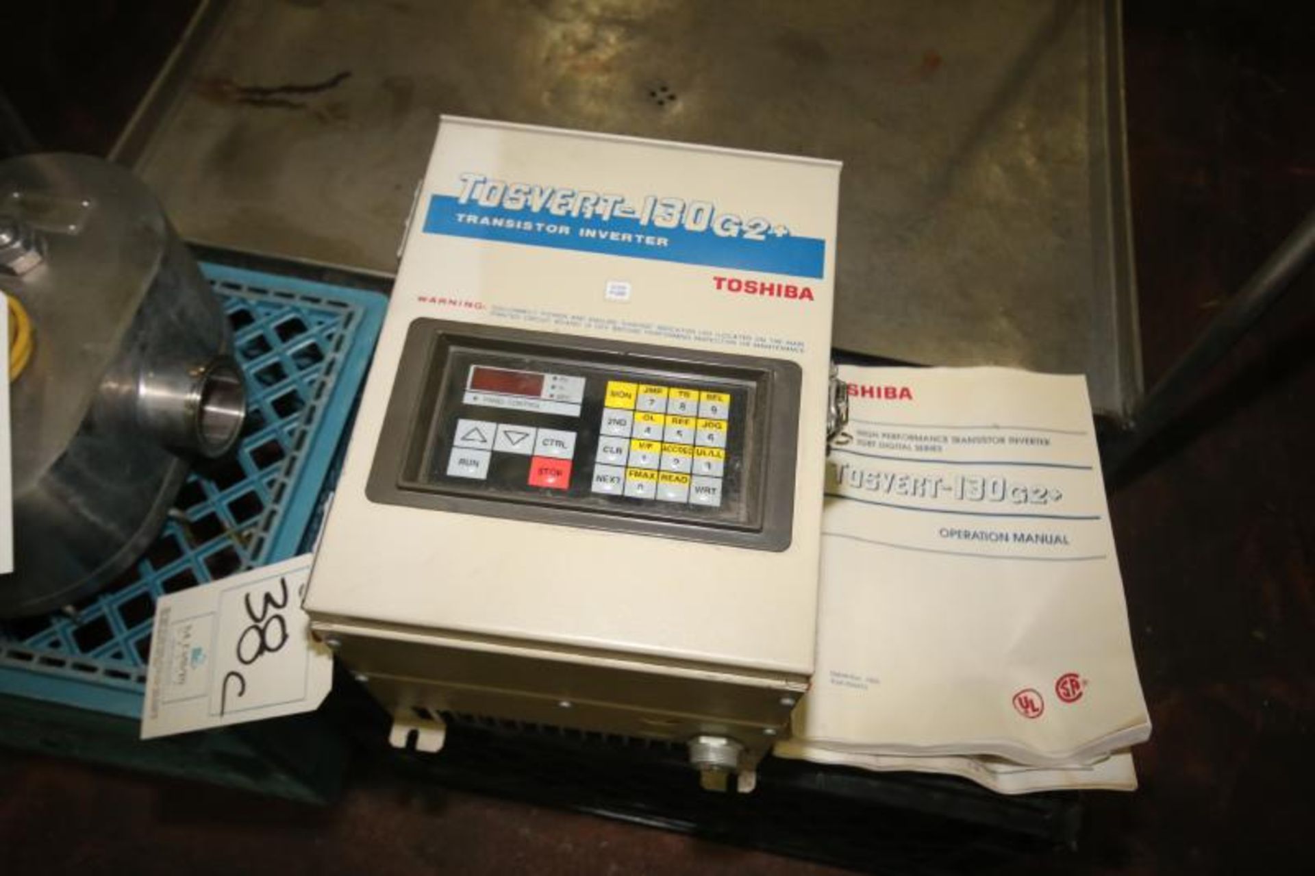 Toshiba 7.5 hp VFD, Type VT130G2+4080, 460 V, 3 Phase