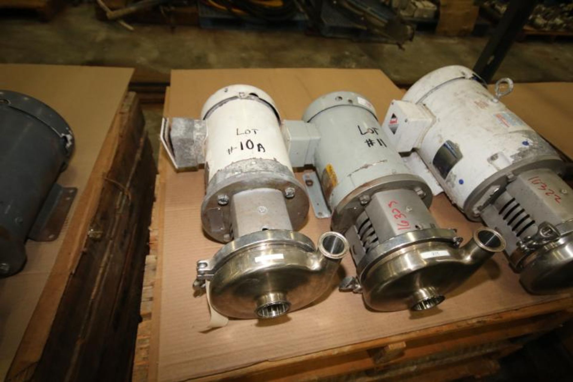 Ampco 5 hp / 2.5 hp Centrifugal Pump, Model C216MDG18T-S, S/N CC45-930-1-1 with 2" x 1-1/2" Clamp