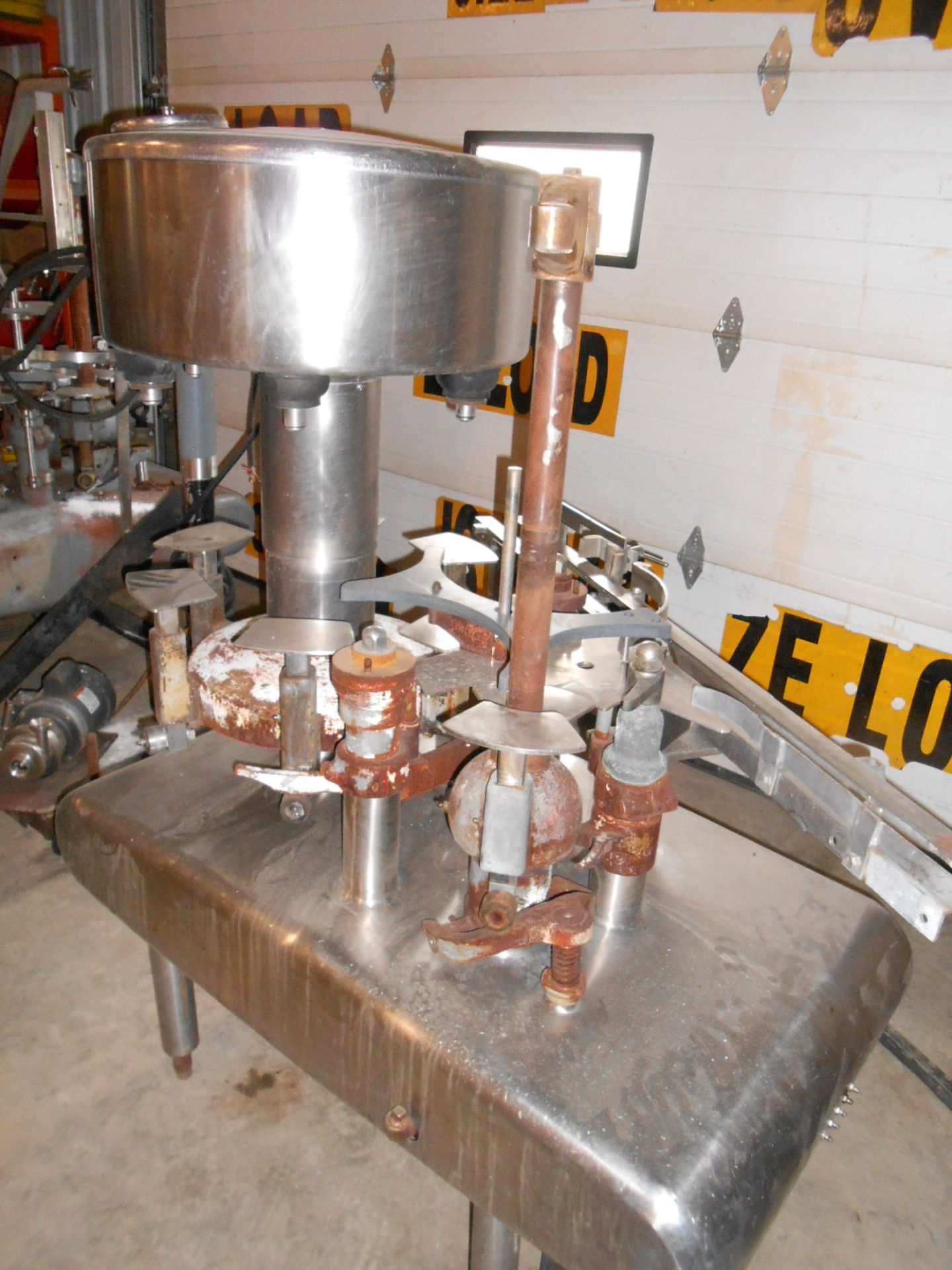 Federal 6 Valve Filler, Missing Motor, Capper, Drive and Chain Incomplete, Recommended For Parts - Image 4 of 4