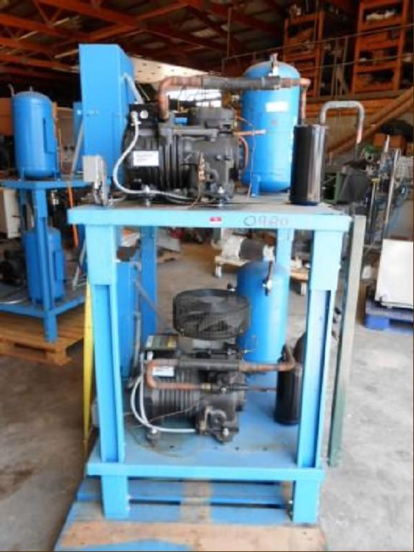 Tyler R22 Packaged Compressor Skid, 20 HP, 3 Ph, Complete with Control and Cooling Fans (LOCATED - Image 2 of 6