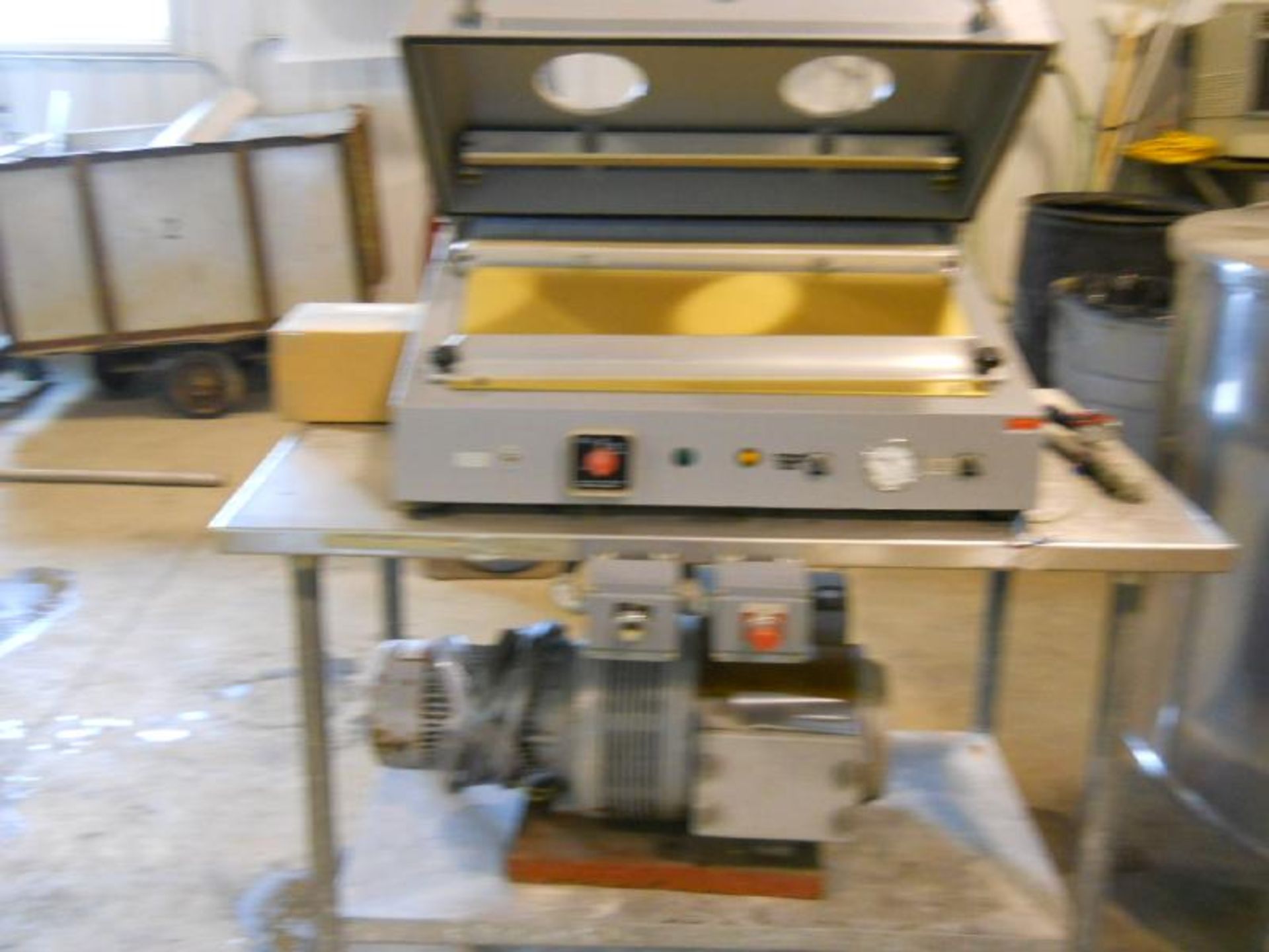 Transvac Single Chamber Sealer, Model Minor, S/N 1769, Mounted on S/S Stand, Complete with 24" - Image 5 of 5