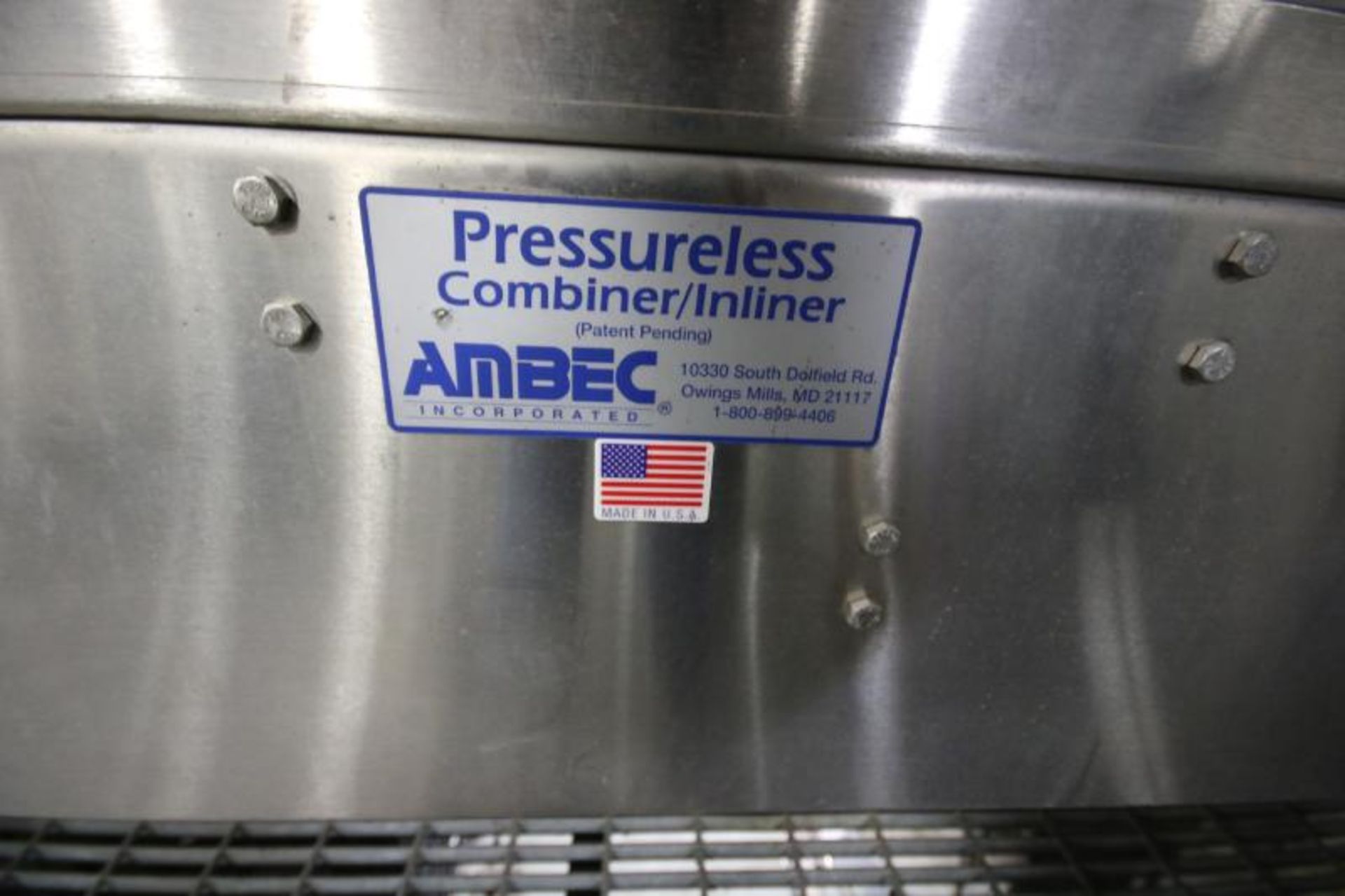 Ambec All S/S Combiner/Inliner/Single Filler, Aprox. 50 ft. L x 4" W Up to 50" W with Adjustable - Image 8 of 8