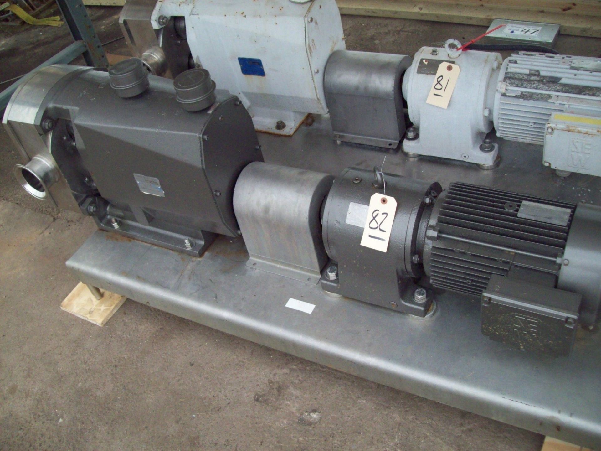 G&H 7-1/2 HP Skid Mounted Positive Displacement Pump, Model 822, S/N 95-1-4792A, 1730 RPM, 4" - Image 3 of 3