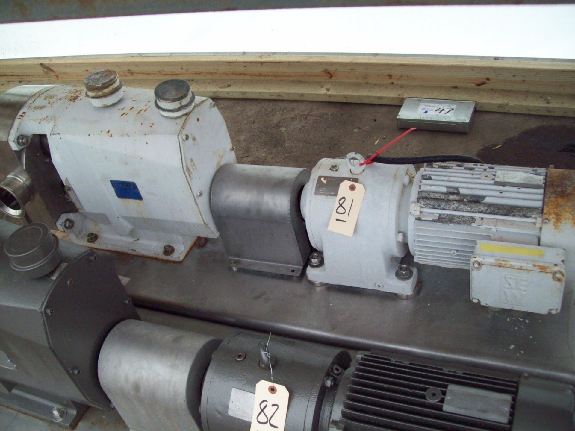 G&H 7-1/2 HP Skid Mounted Positive Displacement Pump, Model 822, S/N 95-1-479LA, 1730 RPM, 4" - Image 2 of 2