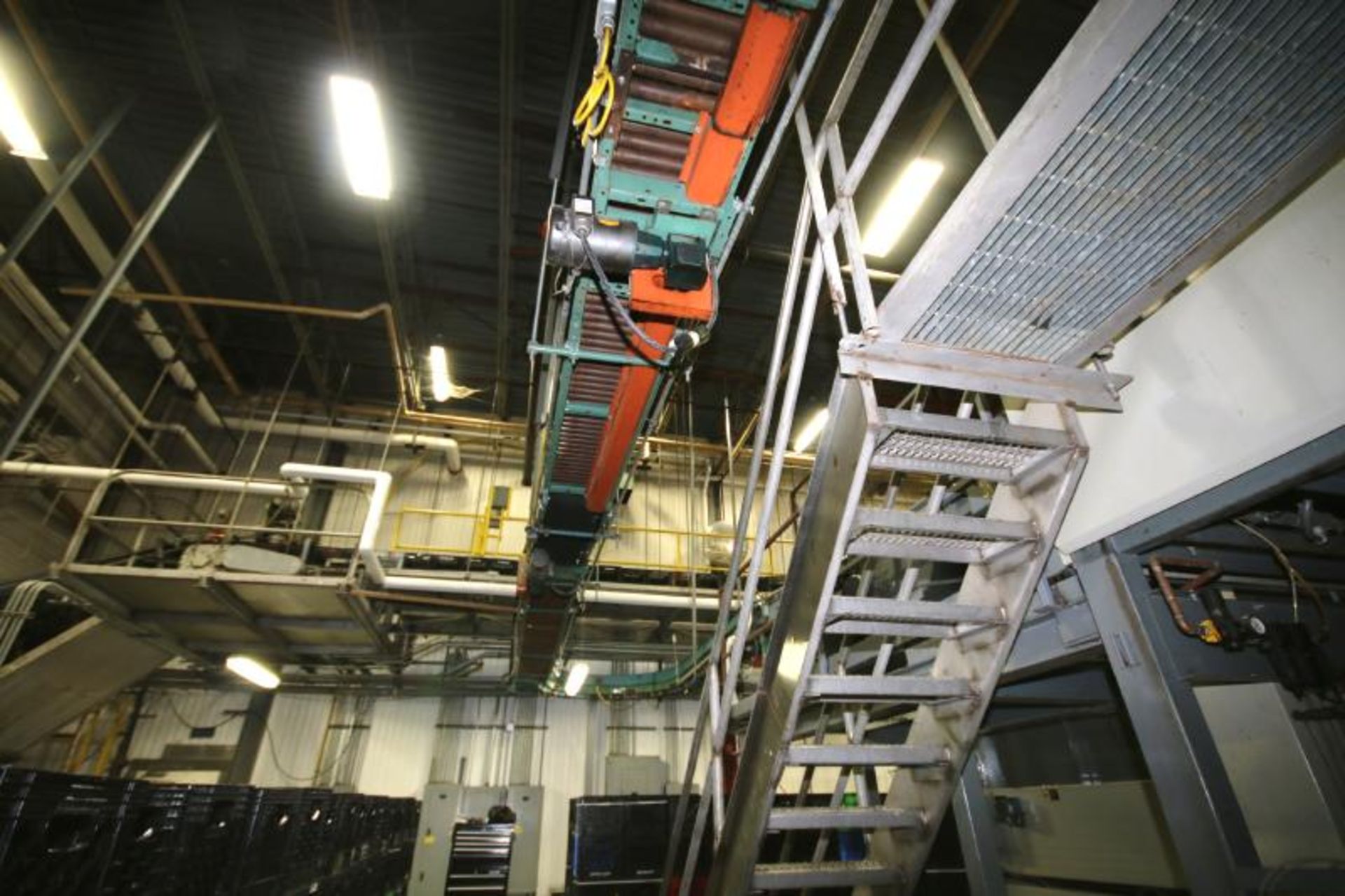 Aprox. 100 ft. Roach / Brano Case Conveyor
System, Power Roller & Belt Type with Straight - Image 5 of 6