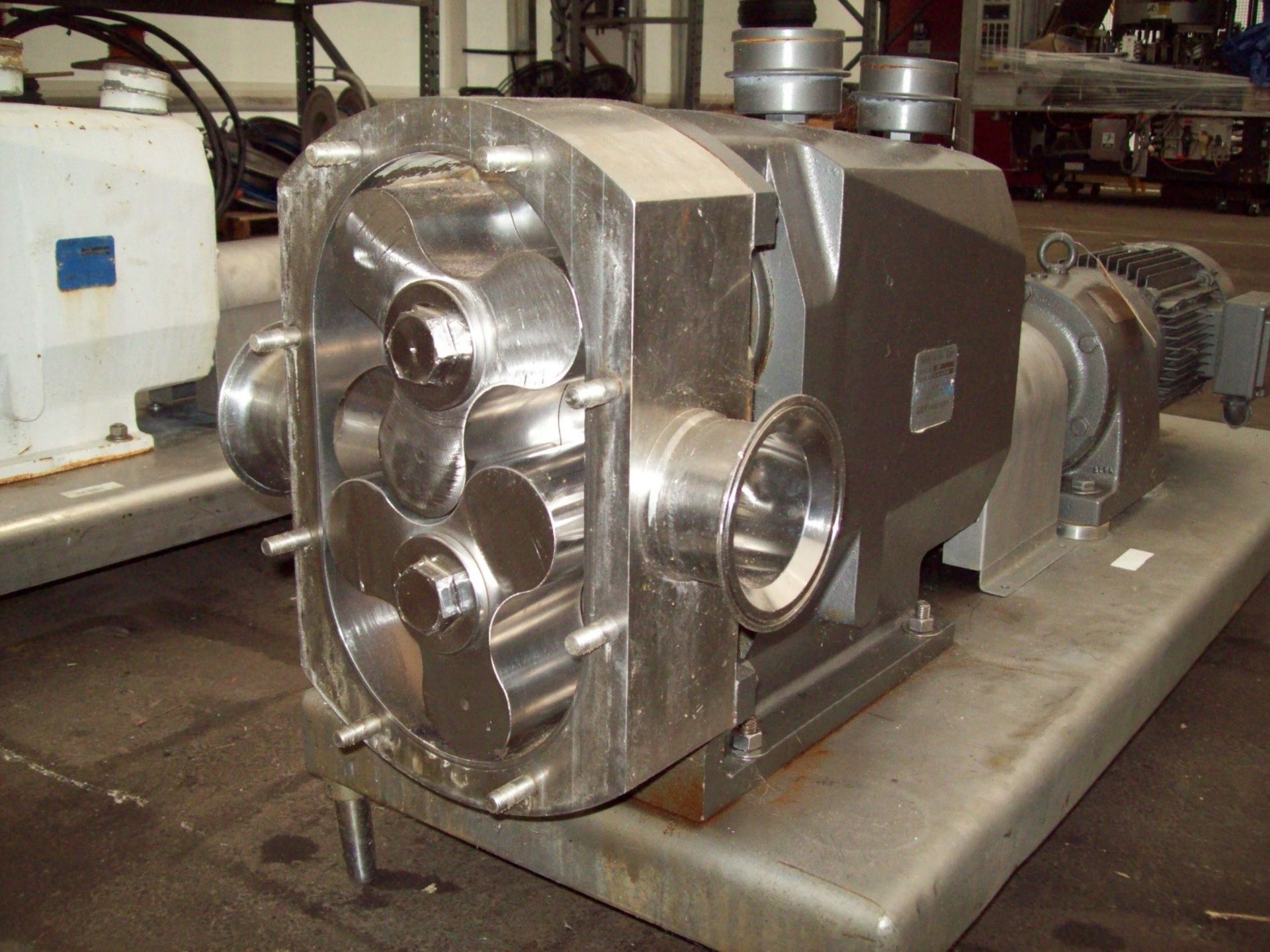 G&H 7-1/2 HP Skid Mounted Positive Displacement Pump, Model 822, S/N 95-1-4792A, 1730 RPM, 4" - Image 2 of 3