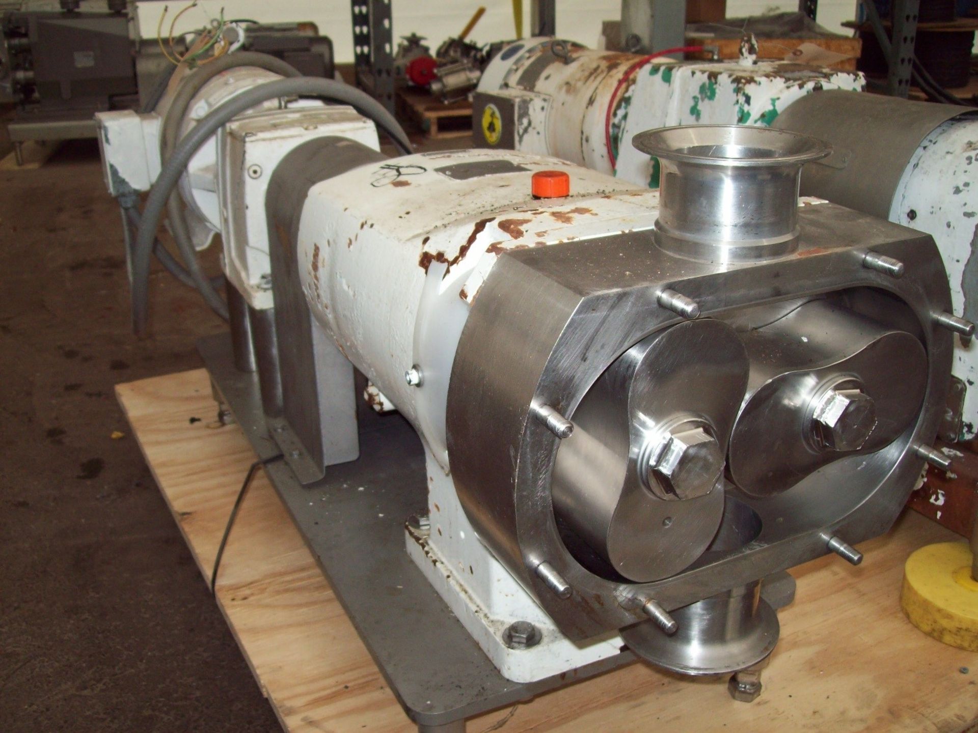 G&H 5 HP S/S Rotary Positive Displacement Pump, Model 732, S/N 94-12-4770A, 1760 RPM, 4” Inlet and - Image 2 of 2