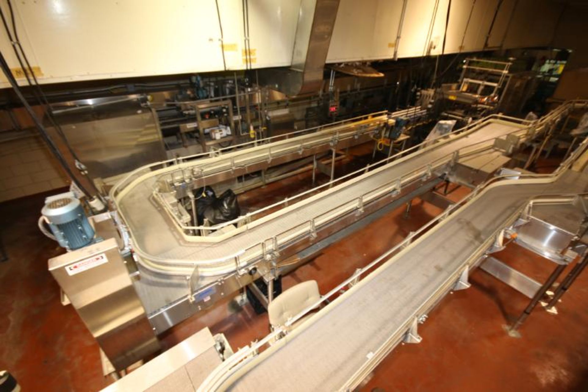 2000 Ambec Aprox. 175 ft of S/S Product Conveyor System with Plastic Chain, Straight & Curves, ( - Image 2 of 11