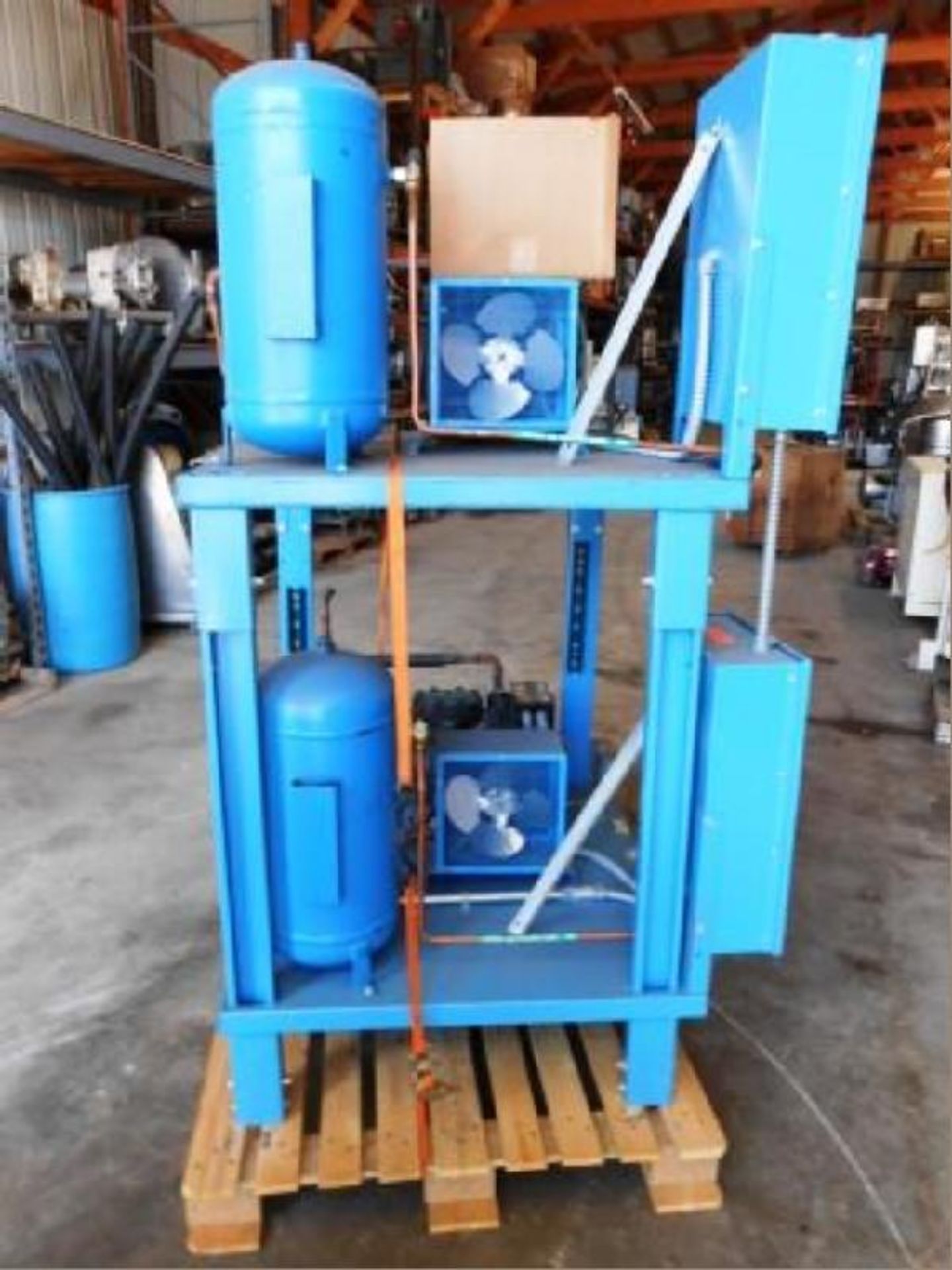 Tyler R22 Packaged Compressor Skid, 20 HP, 3 Ph, Complete with Control and Cooling Fans (LOCATED - Image 4 of 6