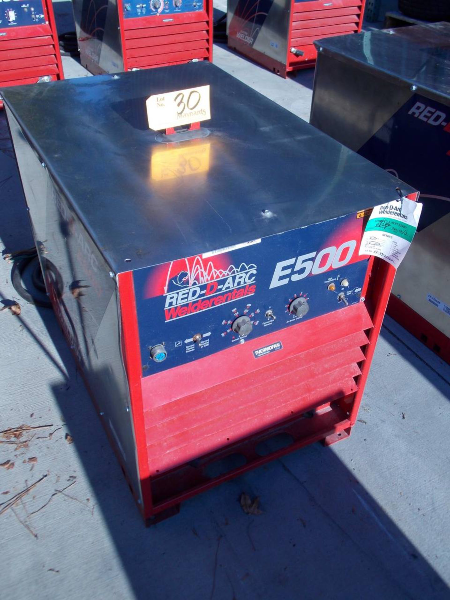 1999 Lincoln Electric RLK1286 E500 electric welder, stainless steel panels (R3R500)