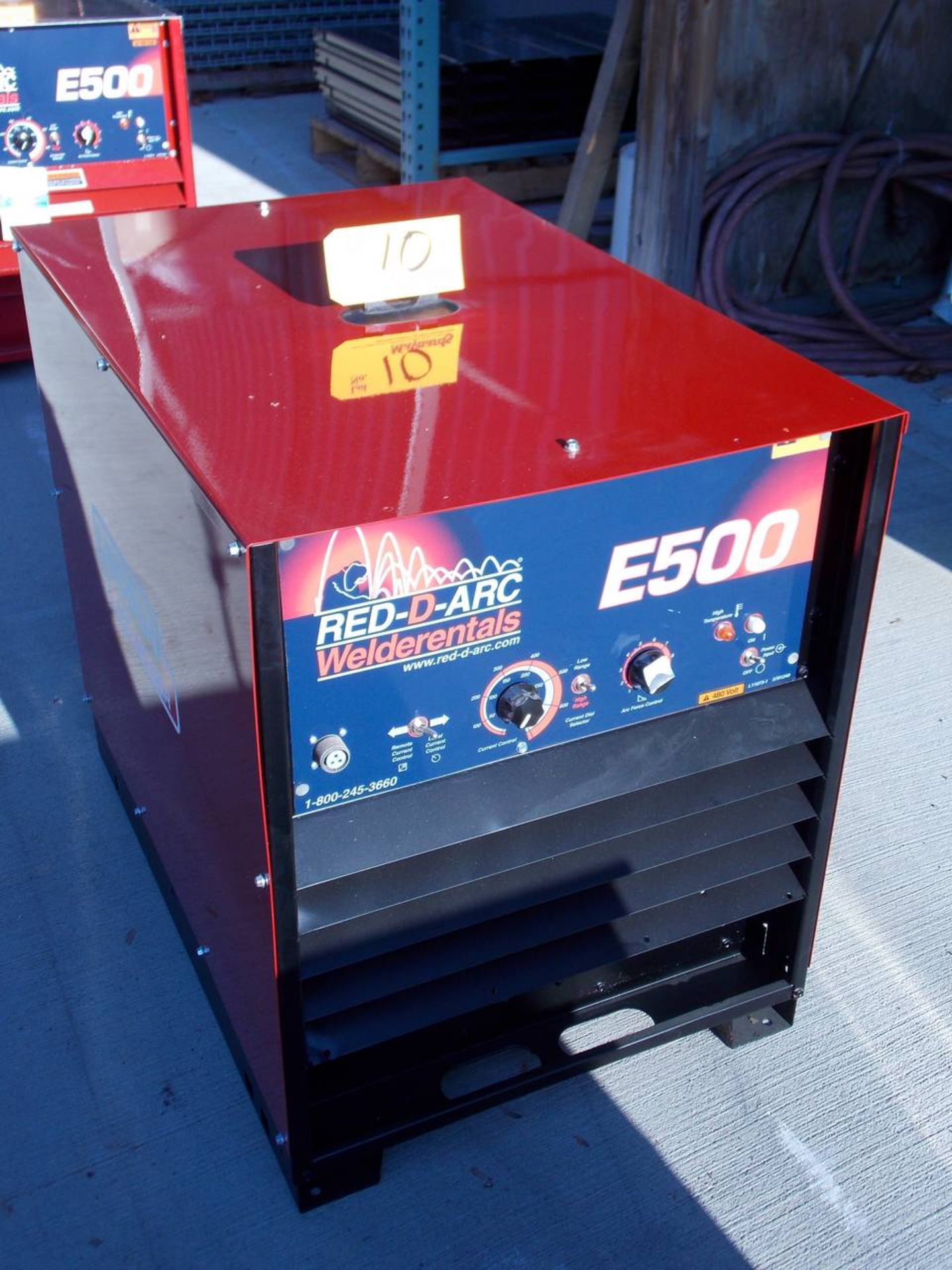 2000 Lincoln Electric RLK1286 E500 electric welder, stainless steel panels (R3R500)