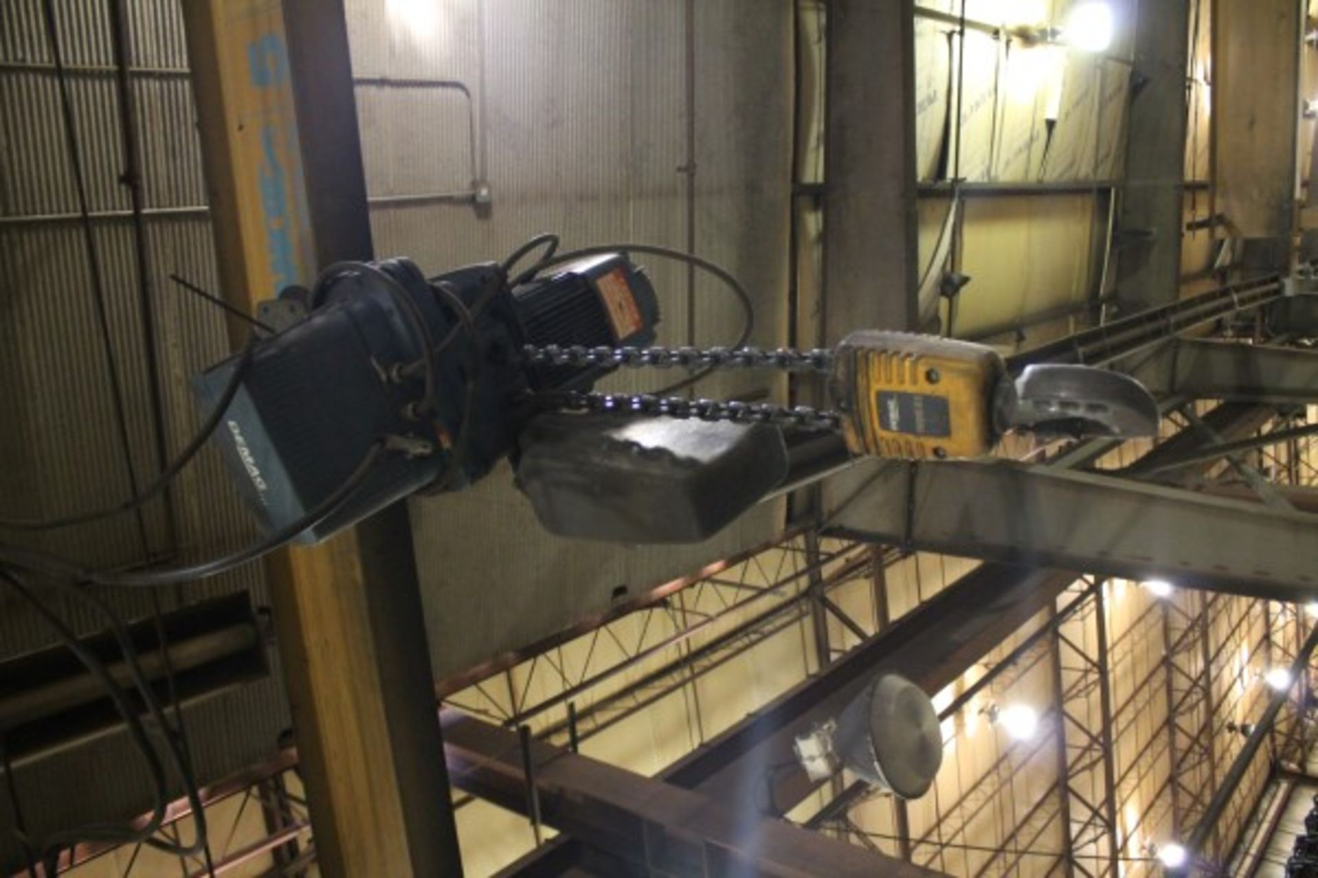 Spanco 5 Ton 15' Portable Gantry Crane, W/ Demag 1 Ton Electric Chain Hoist & Harrington 2 Ton - Image 2 of 4