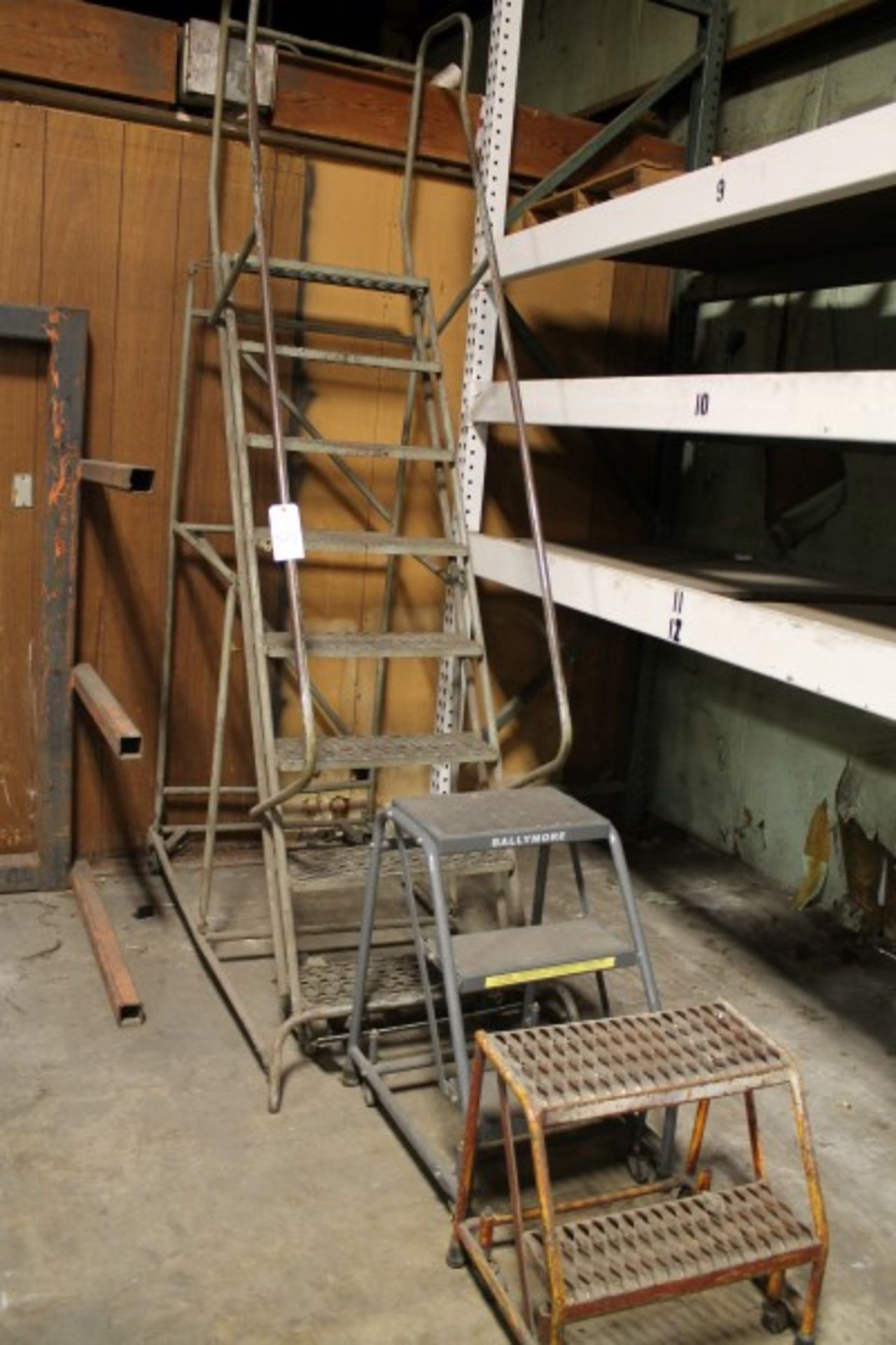 Lot of (3) Warehouse Ladders