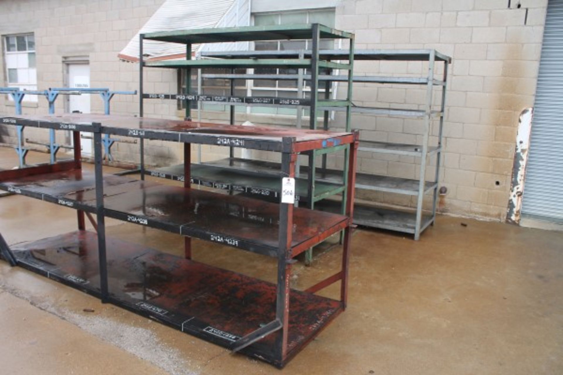 Lot of (3) Metal Shelving Units - Image 2 of 2